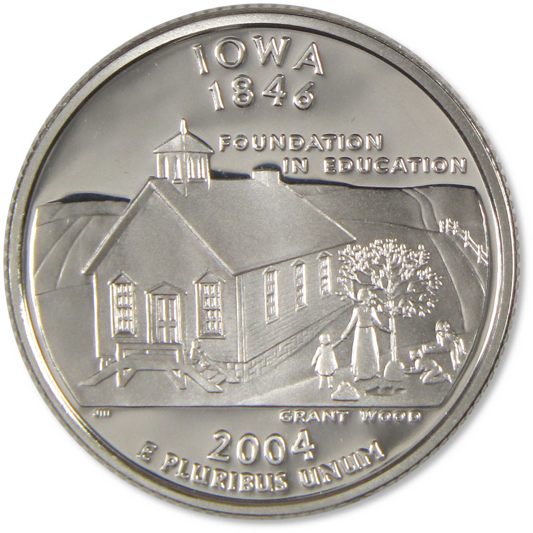 2004 S Iowa State Quarter Choice Proof Silver 25c Coin