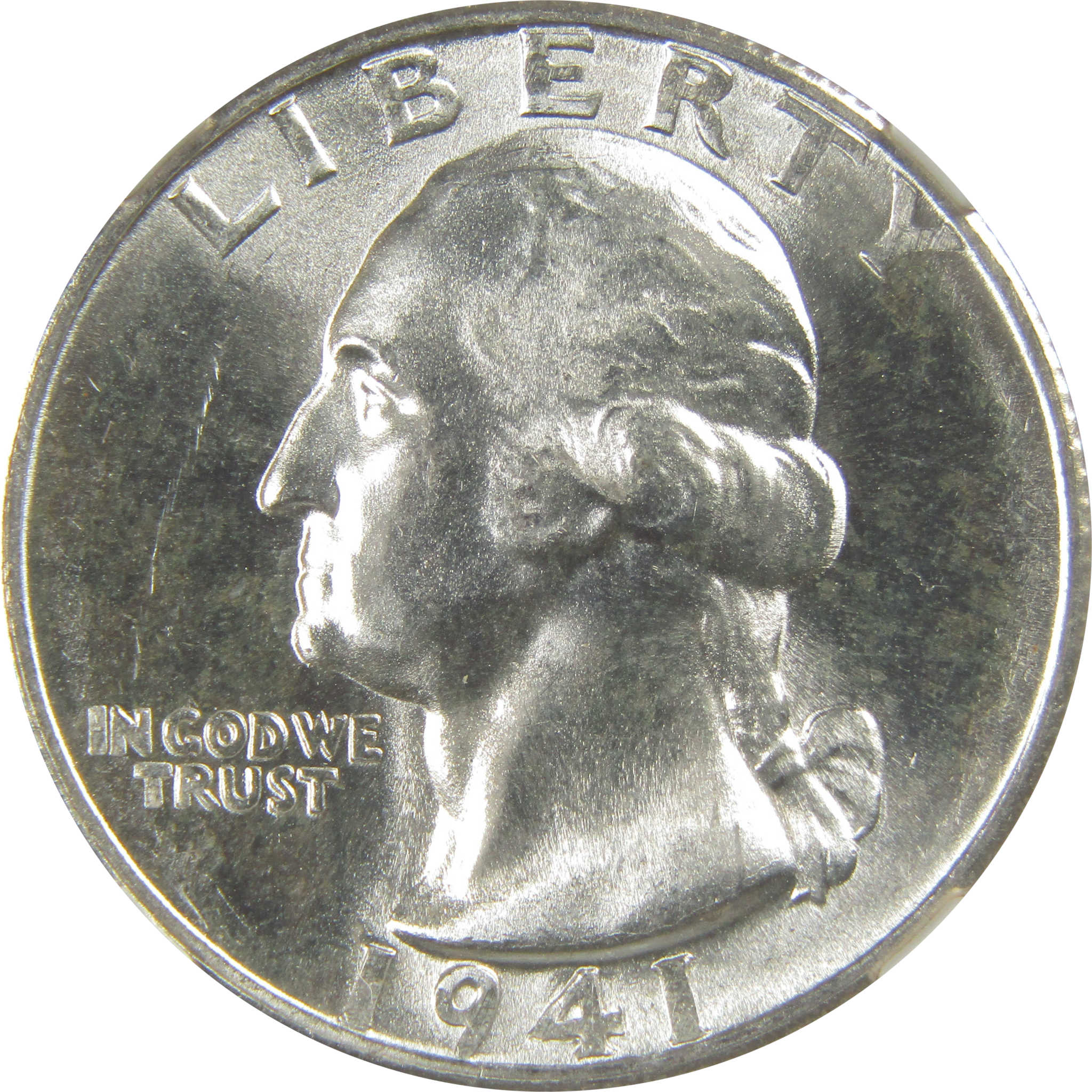 1941 S Washington Quarter MS 64 NGC Silver Bag Fragment SKU:I20611