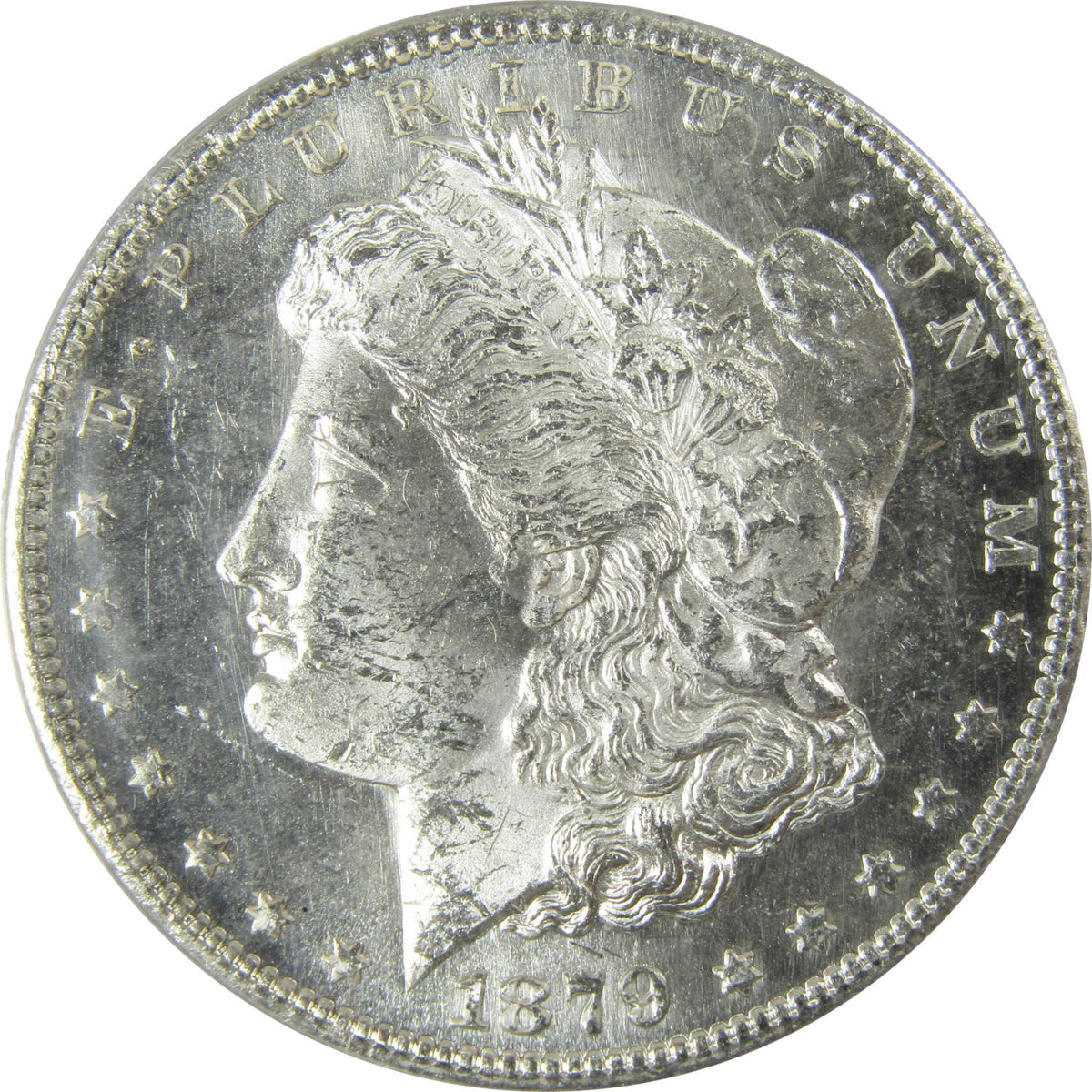 1879 S Rev 79 Morgan Silver Dollar MS 61 ANACS Uncirculated SKU:CP604 - Morgan coin - Morgan silver dollar - Morgan silver dollar for sale - Profile Coins & Collectibles