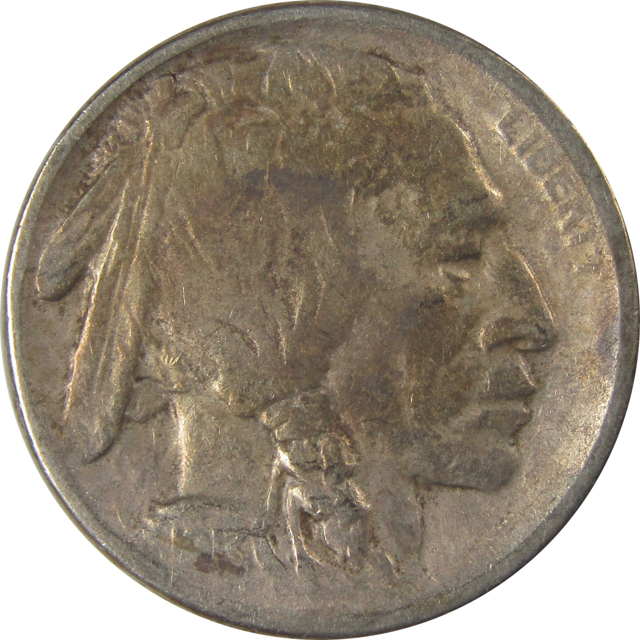 1913 S Type 1 Indian Head Buffalo Nickel F Fine Details SKU:I22911