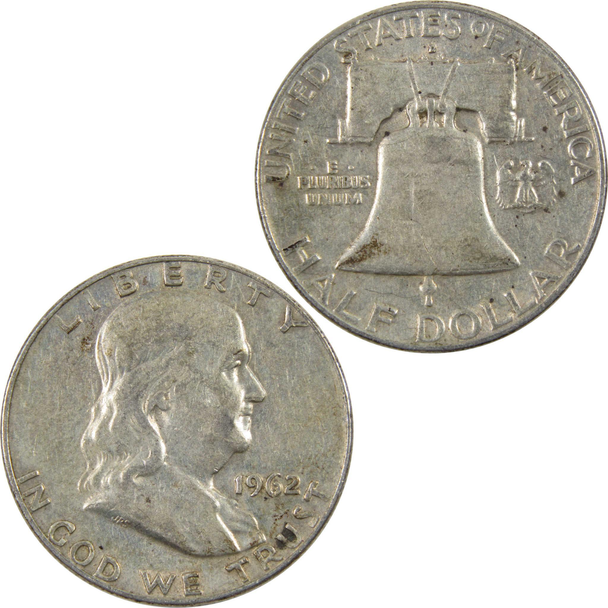1962 D Franklin Half Dollar G Good 90% Silver 50c Coin