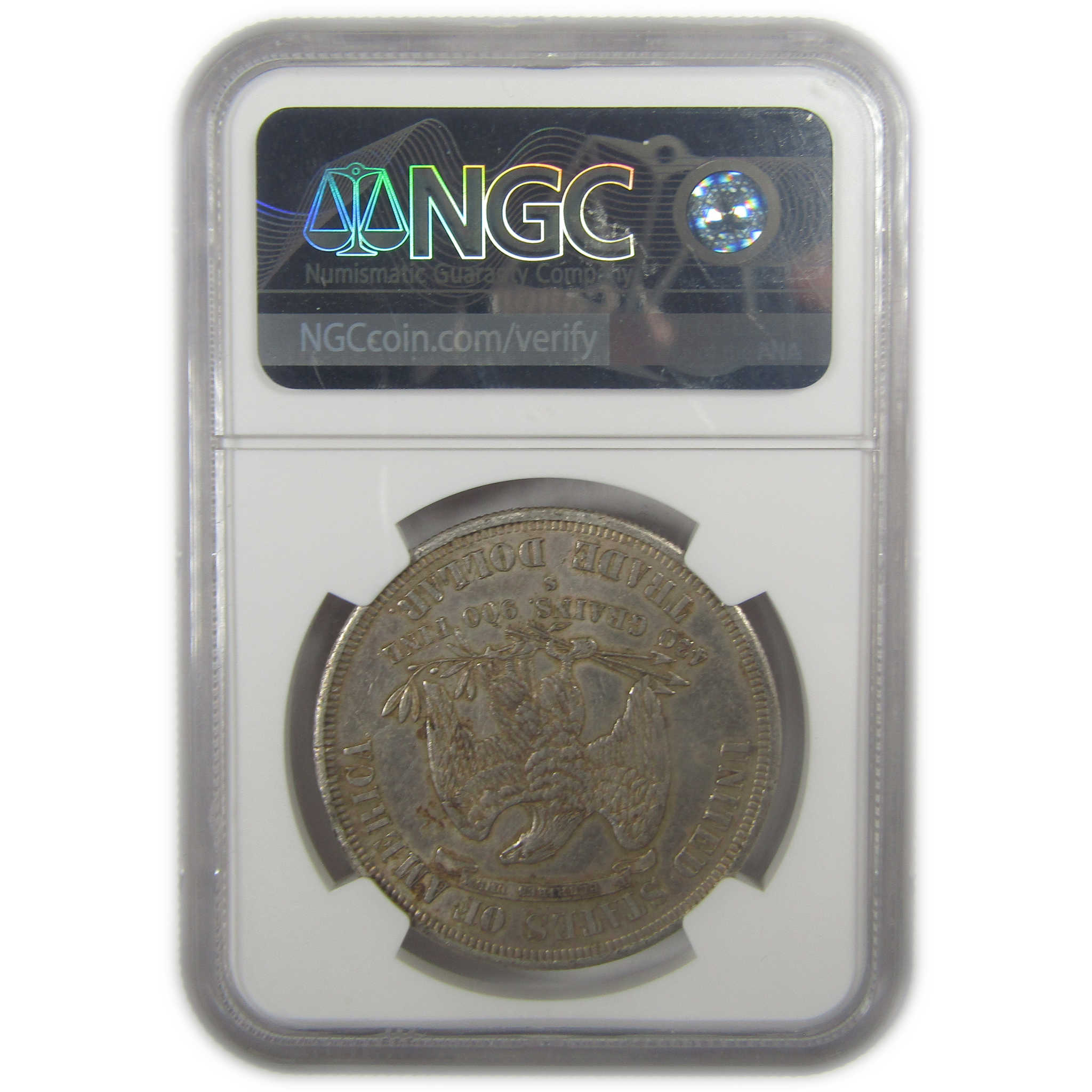 1877 S Trade Dollar AU 58 NGC Silver $1 Coin SKU:I22004