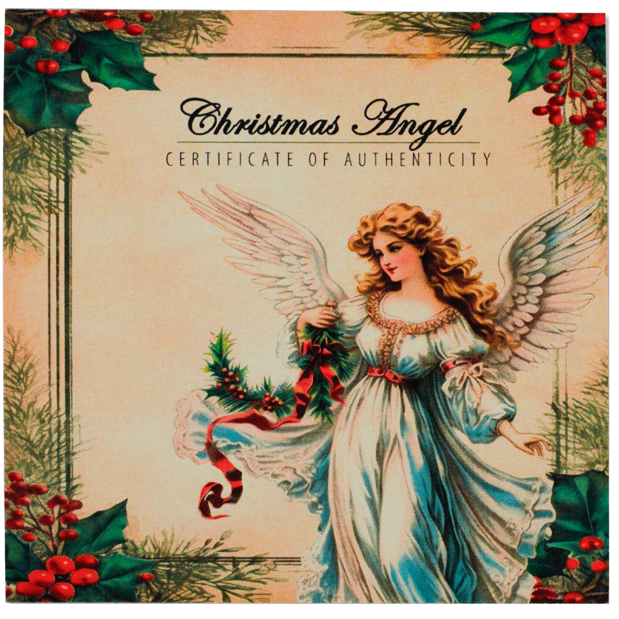 Christmas Angel 1 oz .999 Silver Proof-Like $2 Coin 2024 Fiji COA