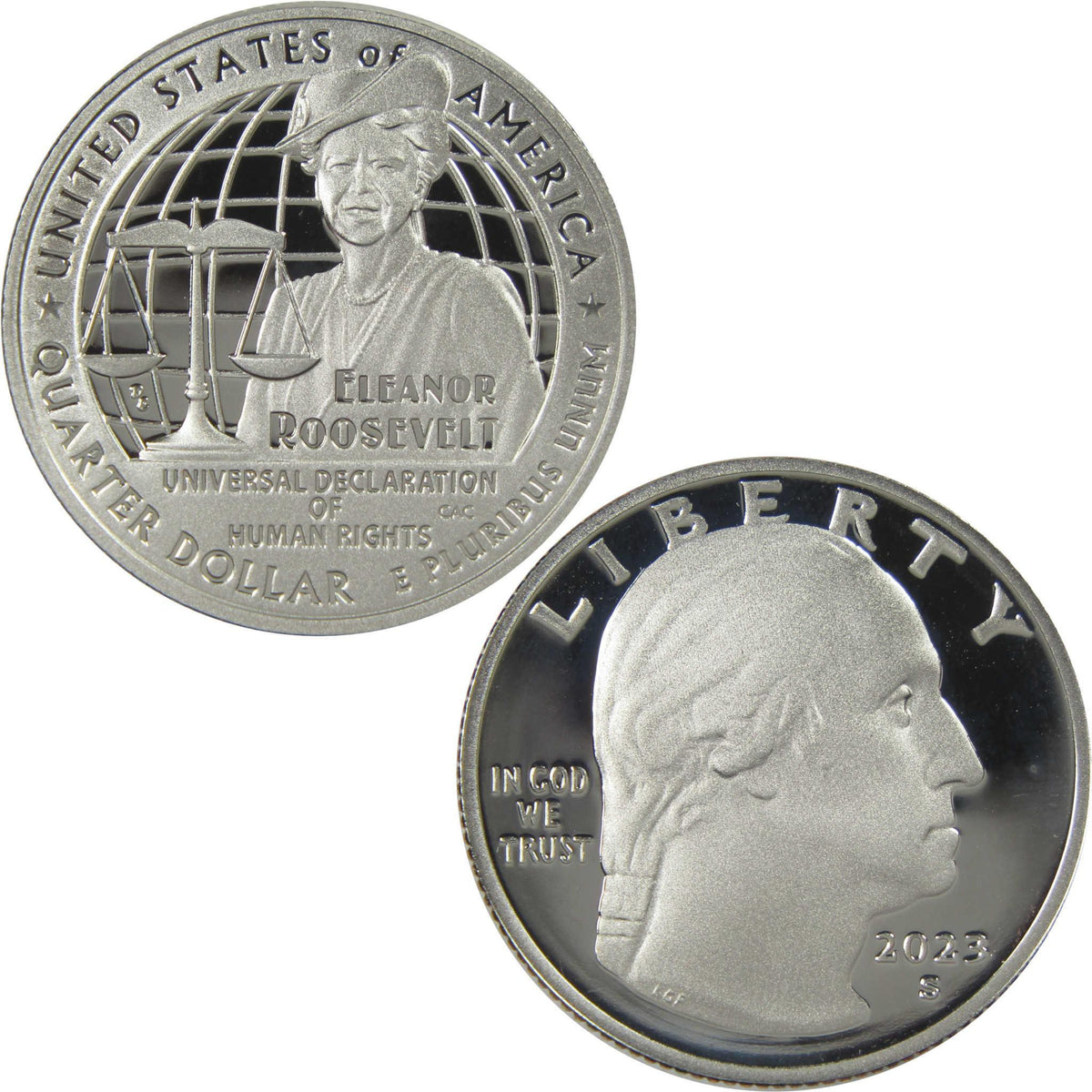 2023 S Eleanor Roosevelt American Women Quarter Clad Proof 25c Coin