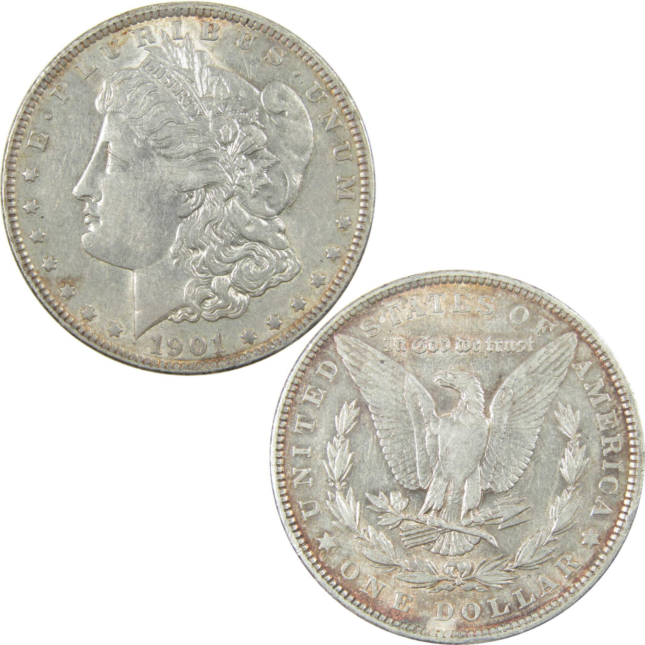 1901 Morgan Silver Dollar XF EF Extremely Fine $1 Coin SKU:I25098 - Morgan coin - Morgan silver dollar - Morgan silver dollar for sale - Profile Coins & Collectibles