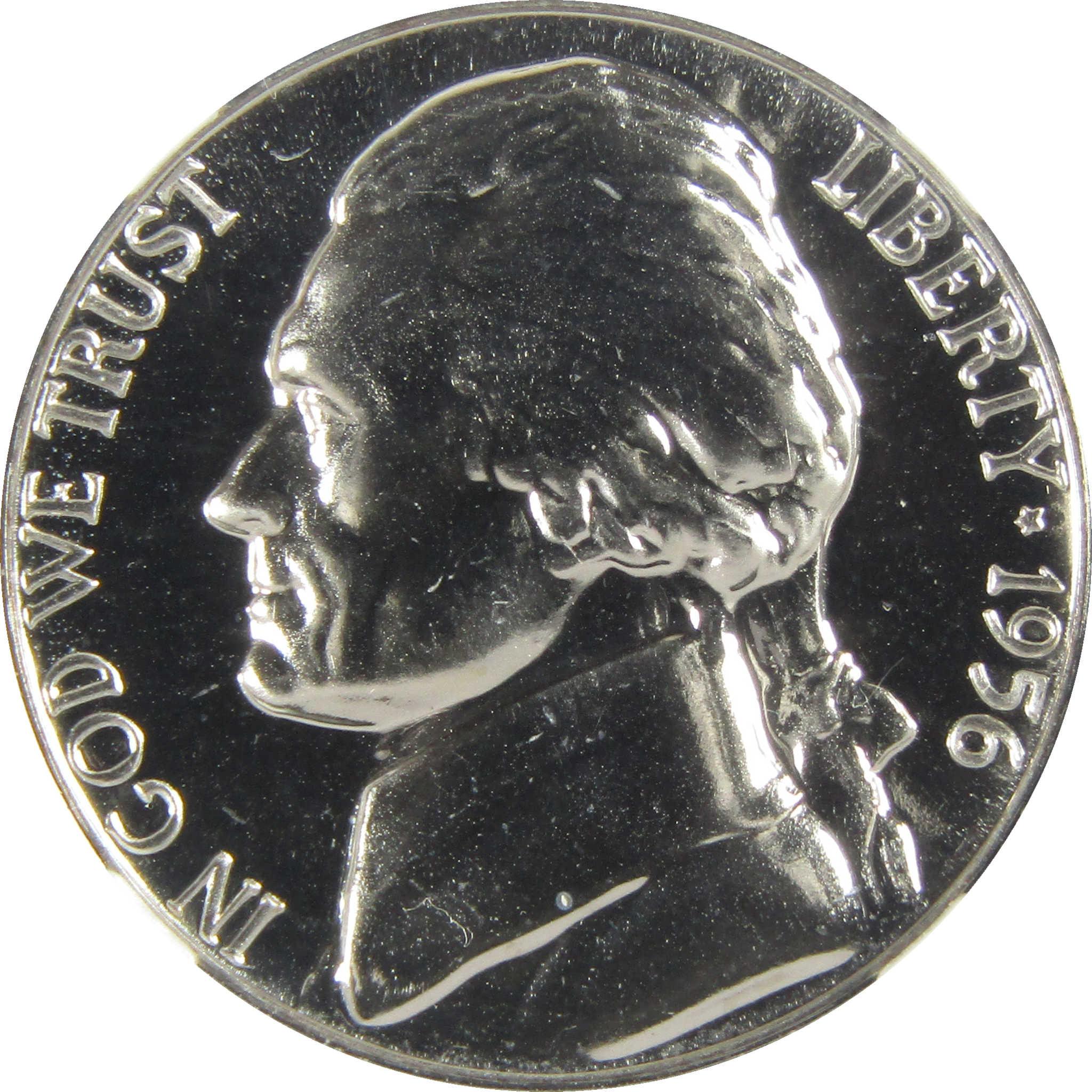 1956 Jefferson Nickel PF 68 NGC Proof 5c Coin Collectible SKU:I27374