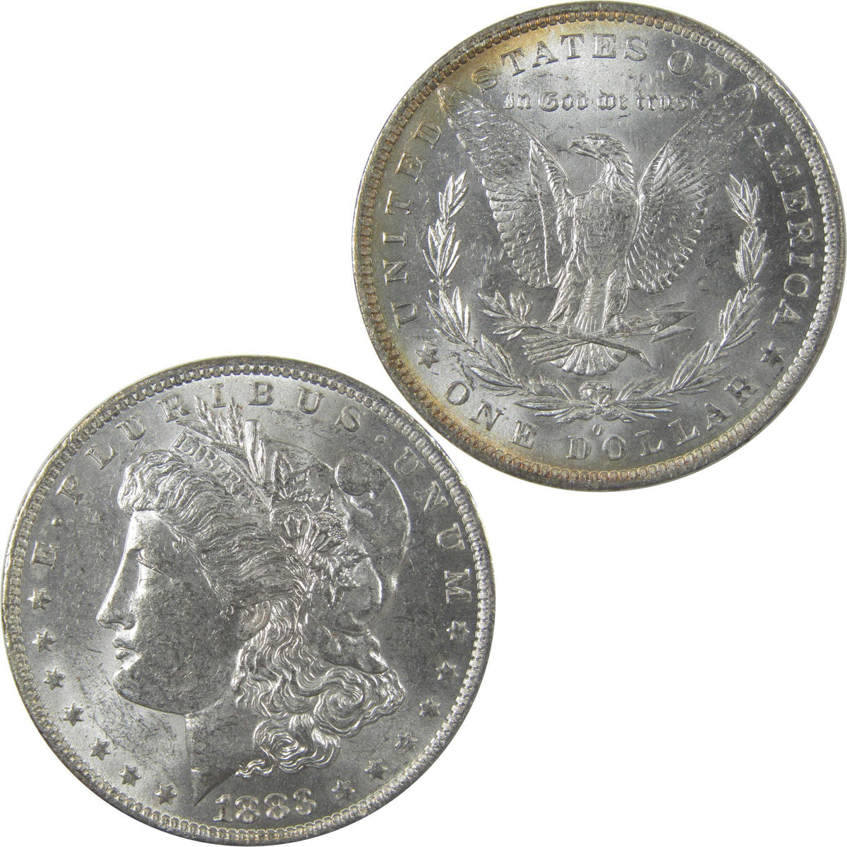 1883 O Morgan Silver Dollar Uncirculated Mint State Toned SKU:I24835