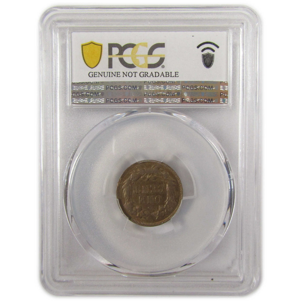 1857 Flying Eagle Cent AU Details PCGS Penny 1c Coin SKU:I29341