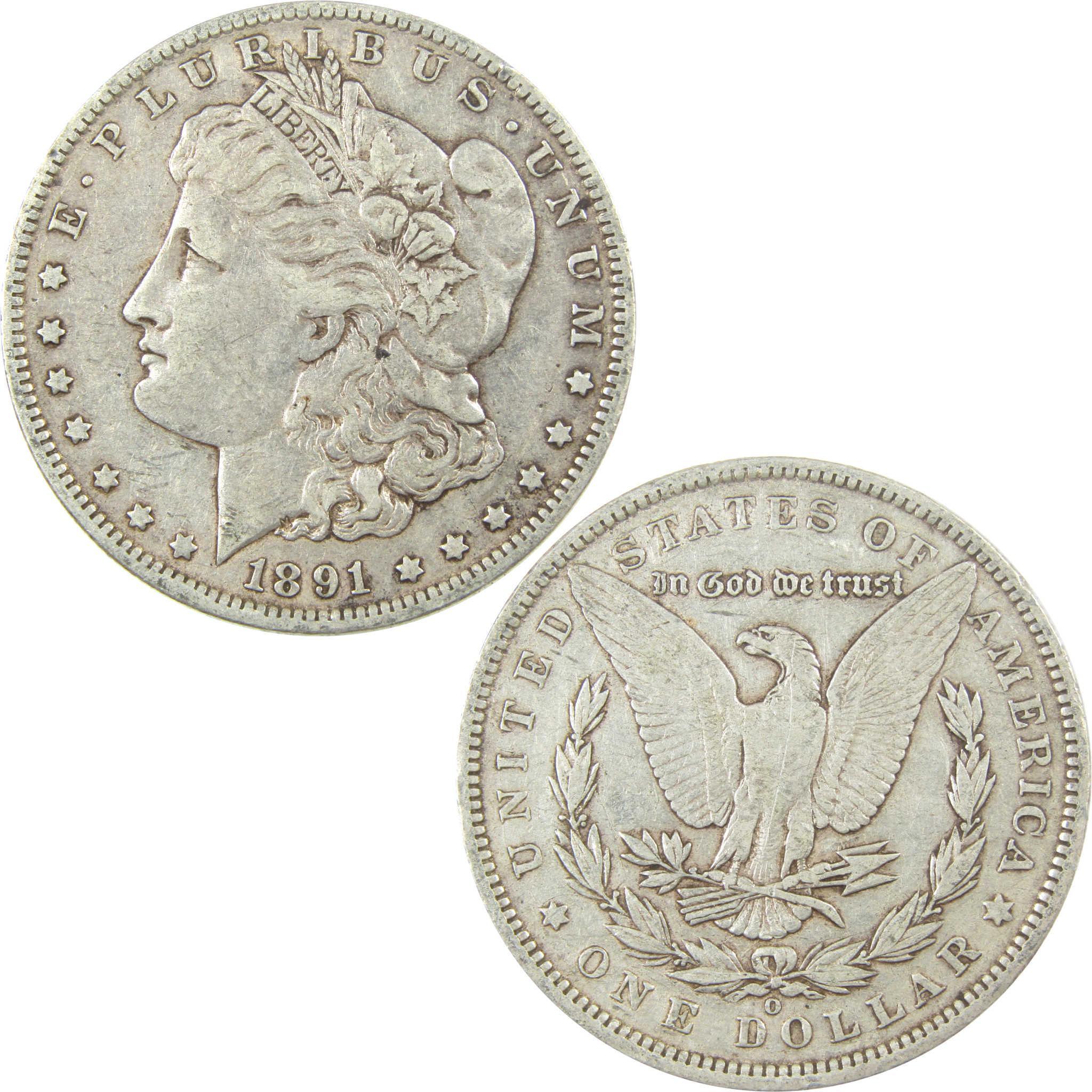 1891 O VAM-1A1 E on Rev Top 100 Morgan Dollar VF Details SKU:I25345 - Morgan coin - Morgan silver dollar - Morgan silver dollar for sale - Profile Coins & Collectibles