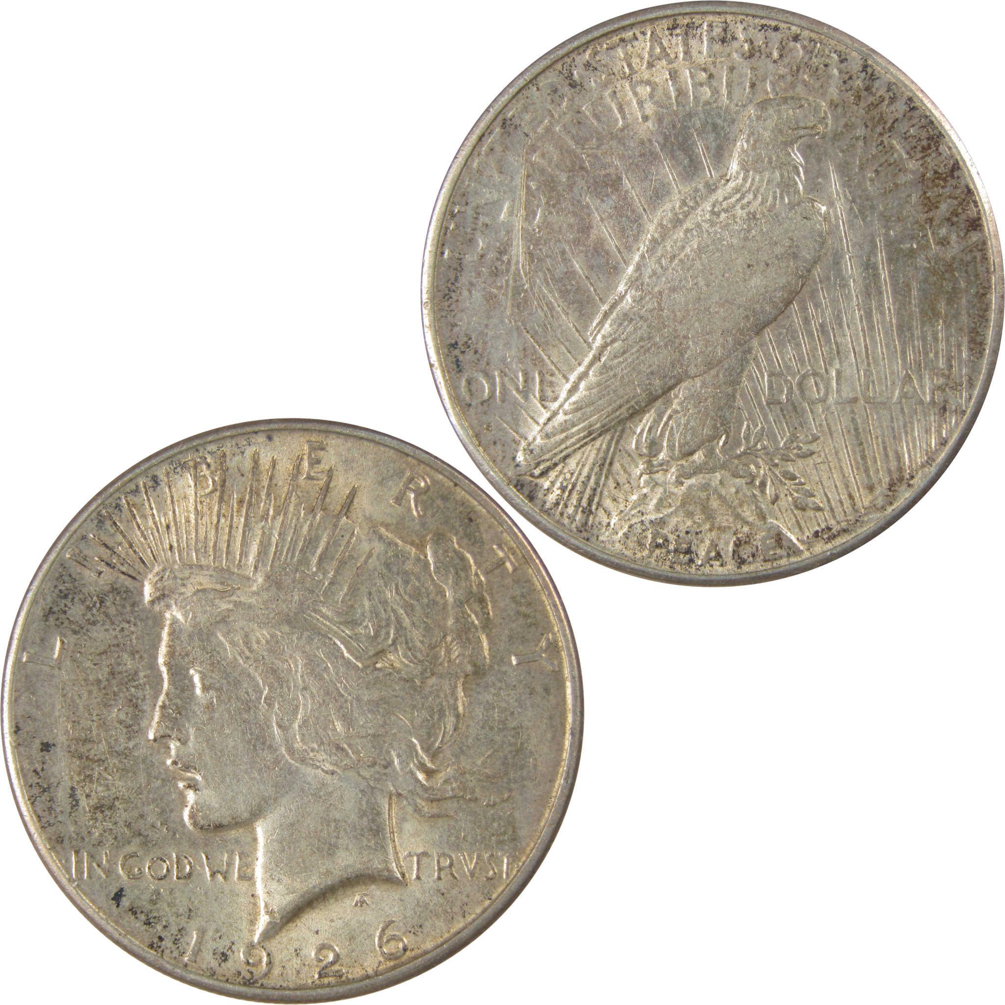 1926 S Peace Silver Dollar XF EF Extremely Fine $1 Coin SKU:I24019