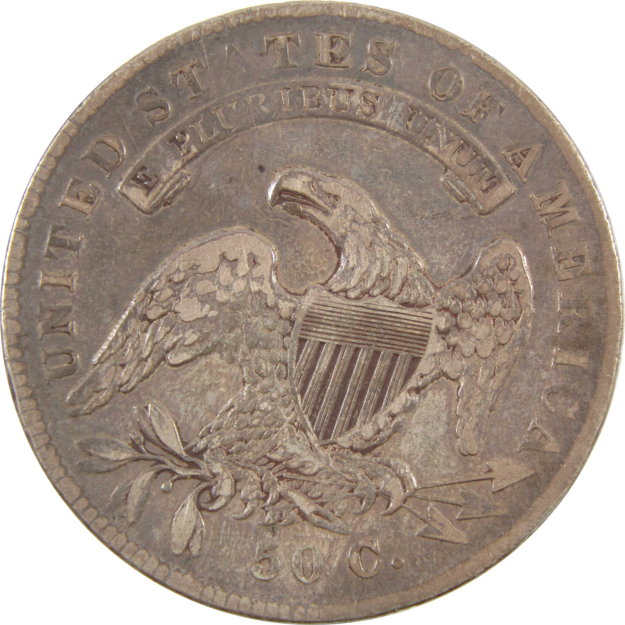 1834 Sm Date/Letters Lg Stars Capped Bust 50c VF/XF SKU:I11160