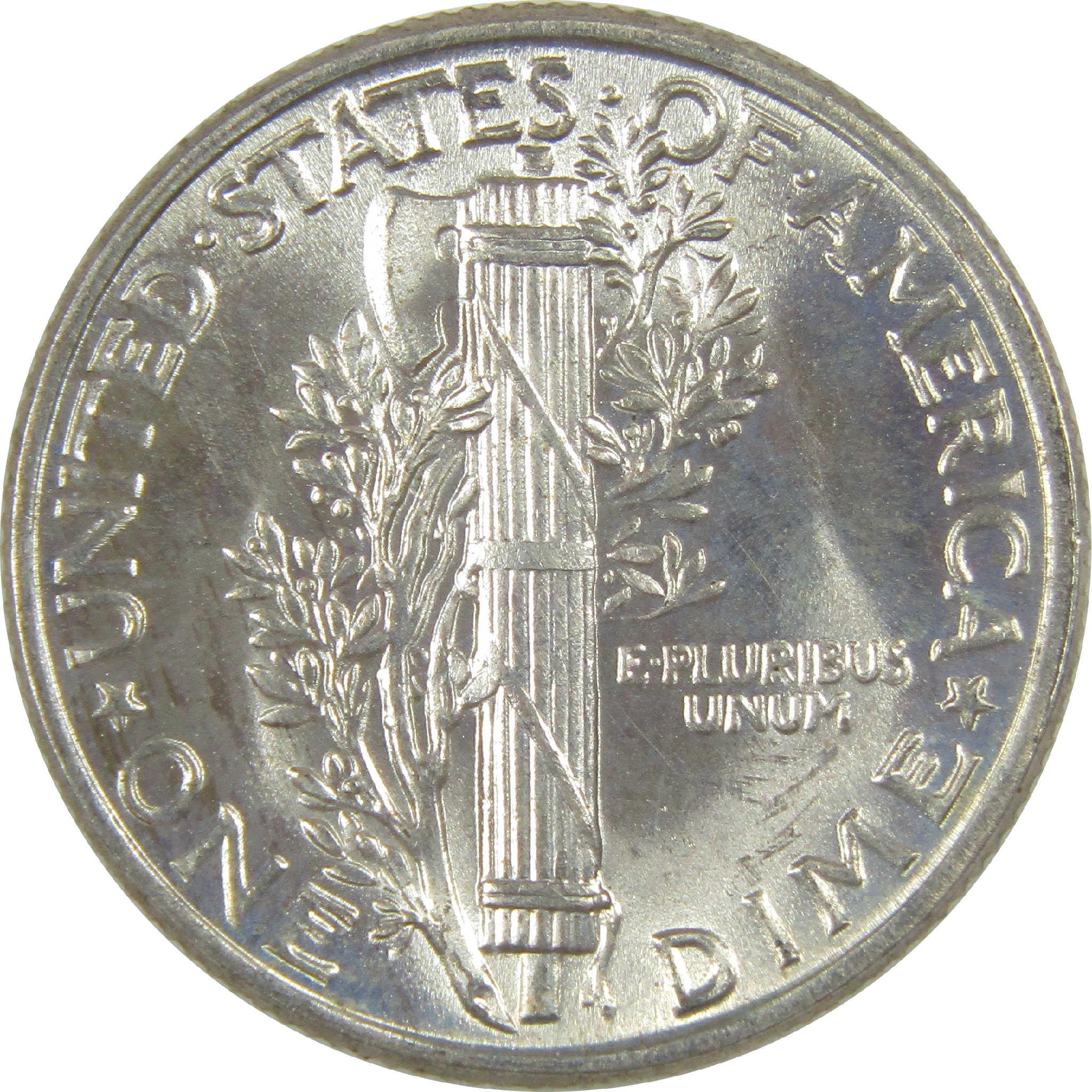 1944 Mercury Dime BU Choice Uncirculated Silver 10c Coin