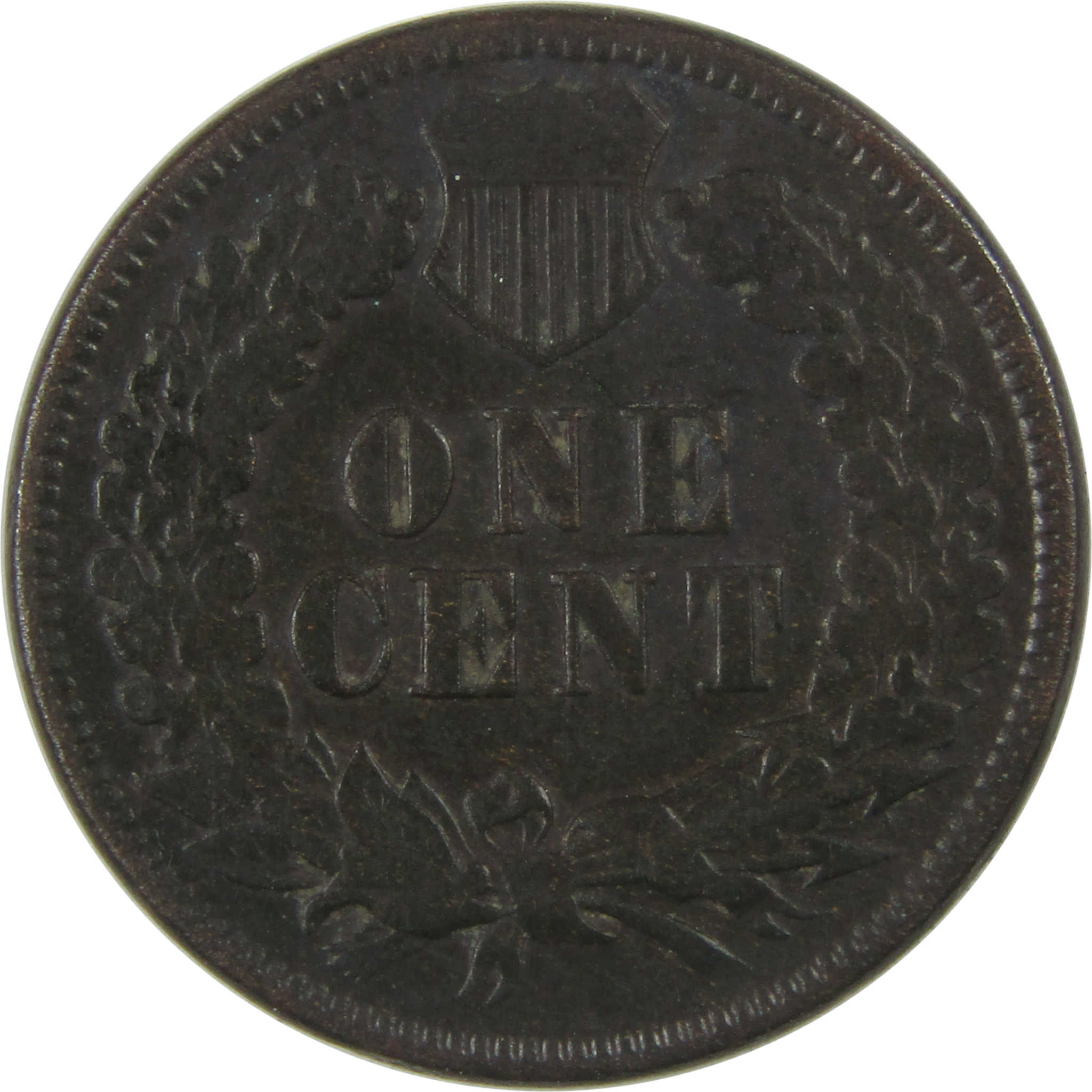 1875 Indian Head Cent F Fine Penny 1c Coin SKU:I23281