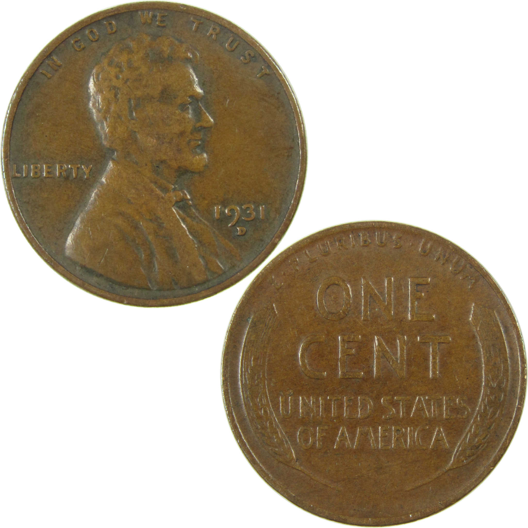 1931 D Lincoln Wheat Cent XF EF Extremely Fine Penny SKU:I27136