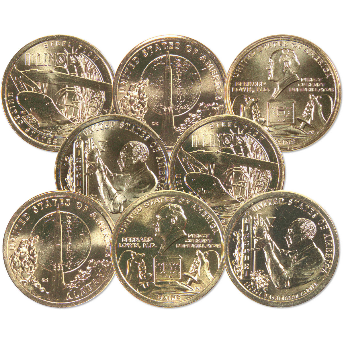 2024 P&D American Innovation Dollar 8 Coin Set Uncirculated Mint State