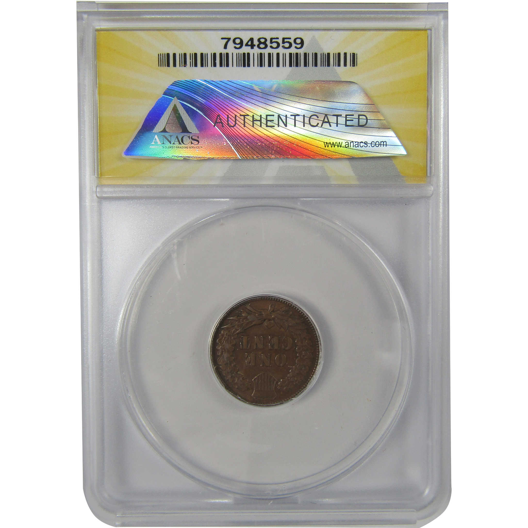 1903 Indian Head Cent AU 50 ANACS Penny 1c Coin SKU:I23011