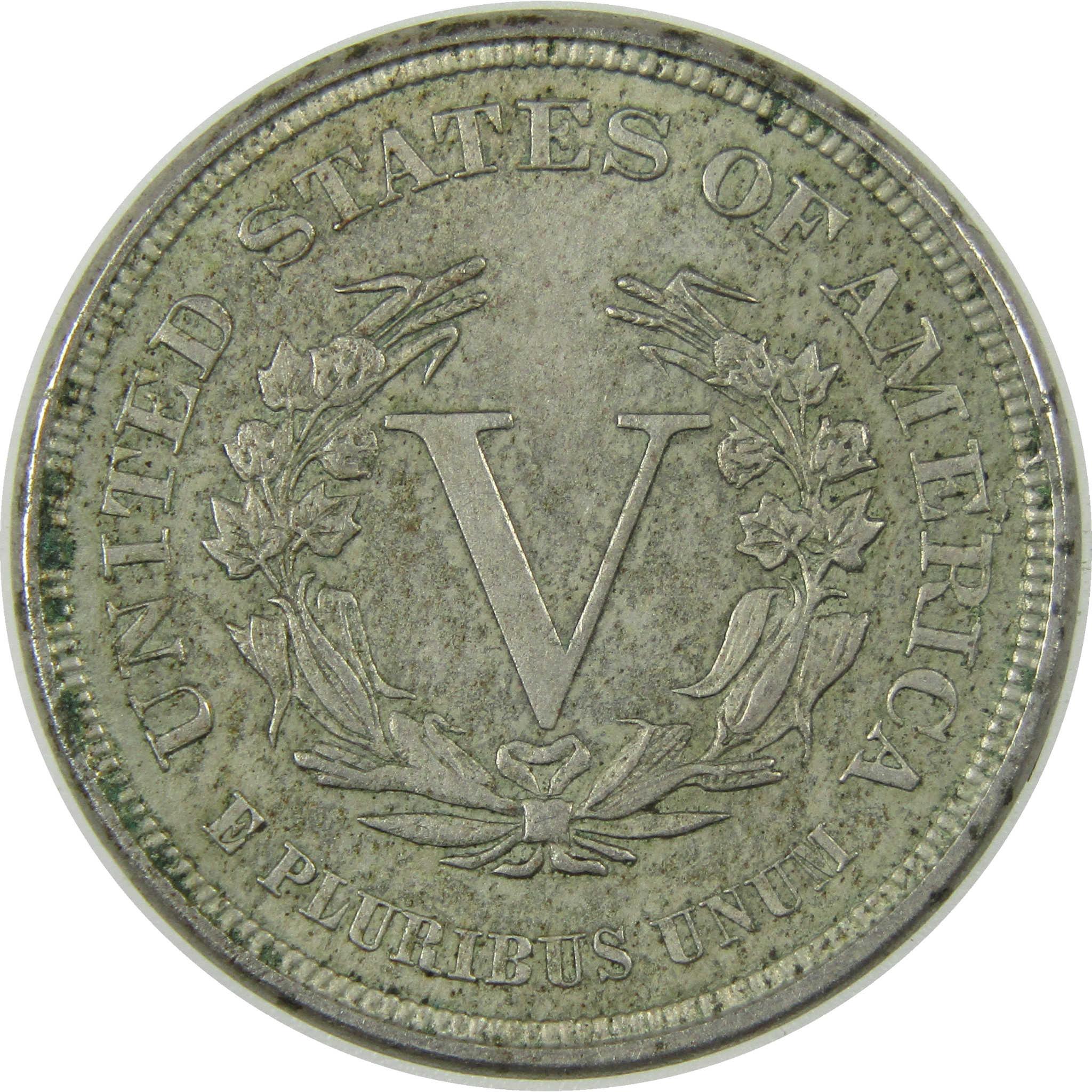 1883 No Cents Liberty Head V Nickel XF EF Extremely Fine SKU:I27234