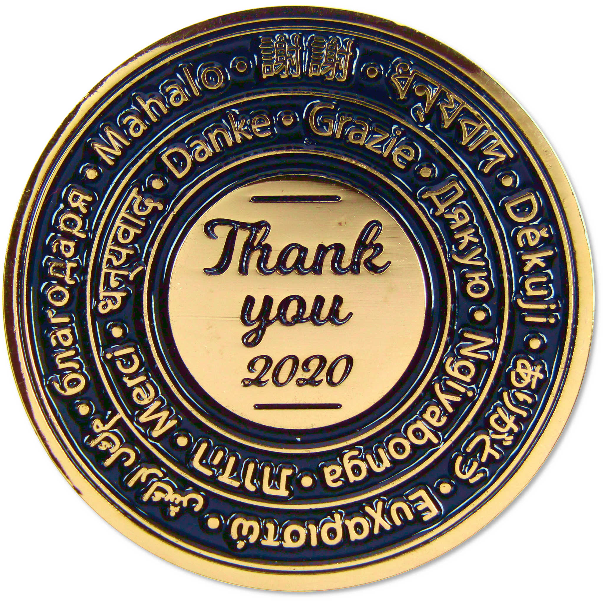 First Responder Challenge Coin Brass Collectible with Enameled Coloring