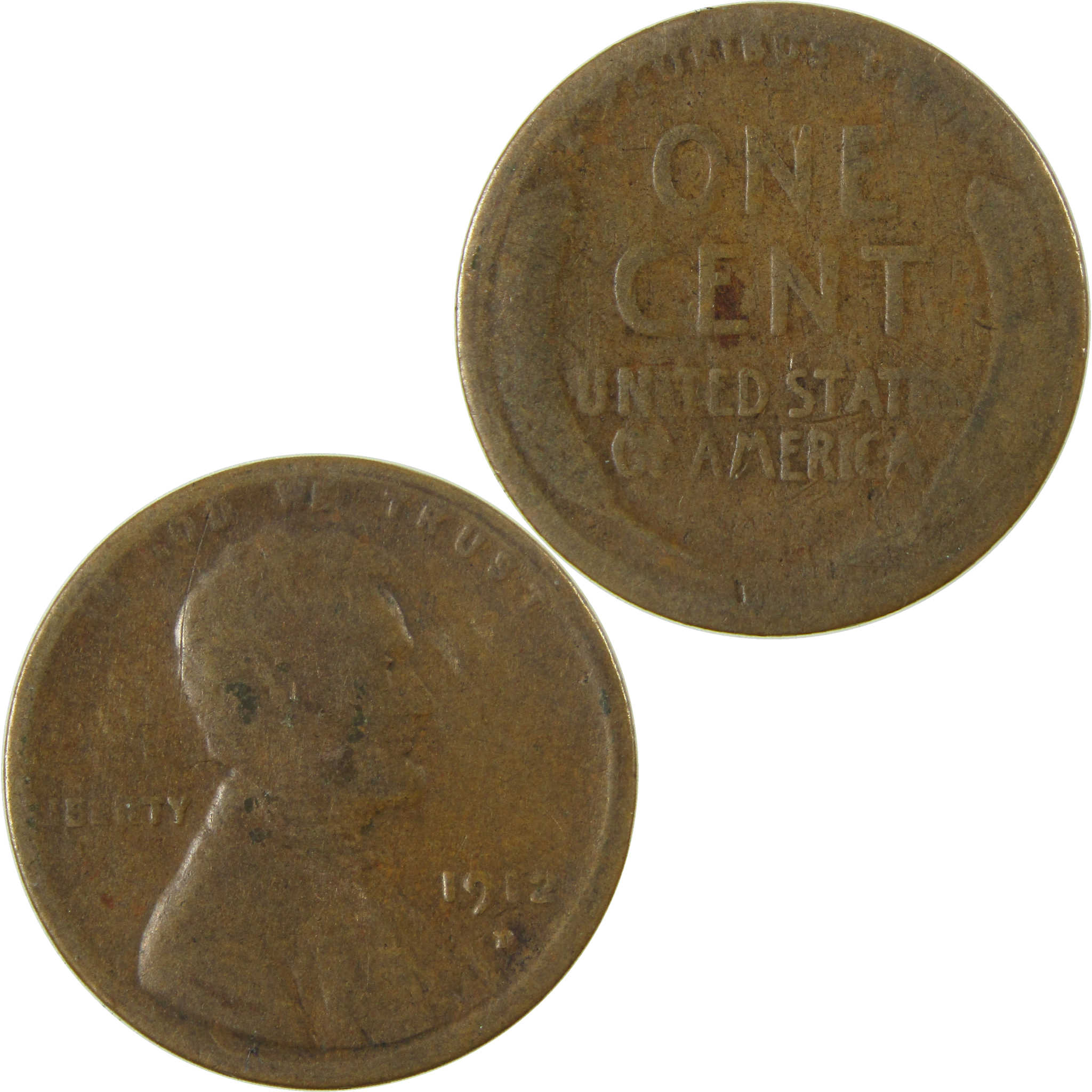 1912 D Lincoln Wheat Cent G Good Penny 1c Coin SKU:I26853