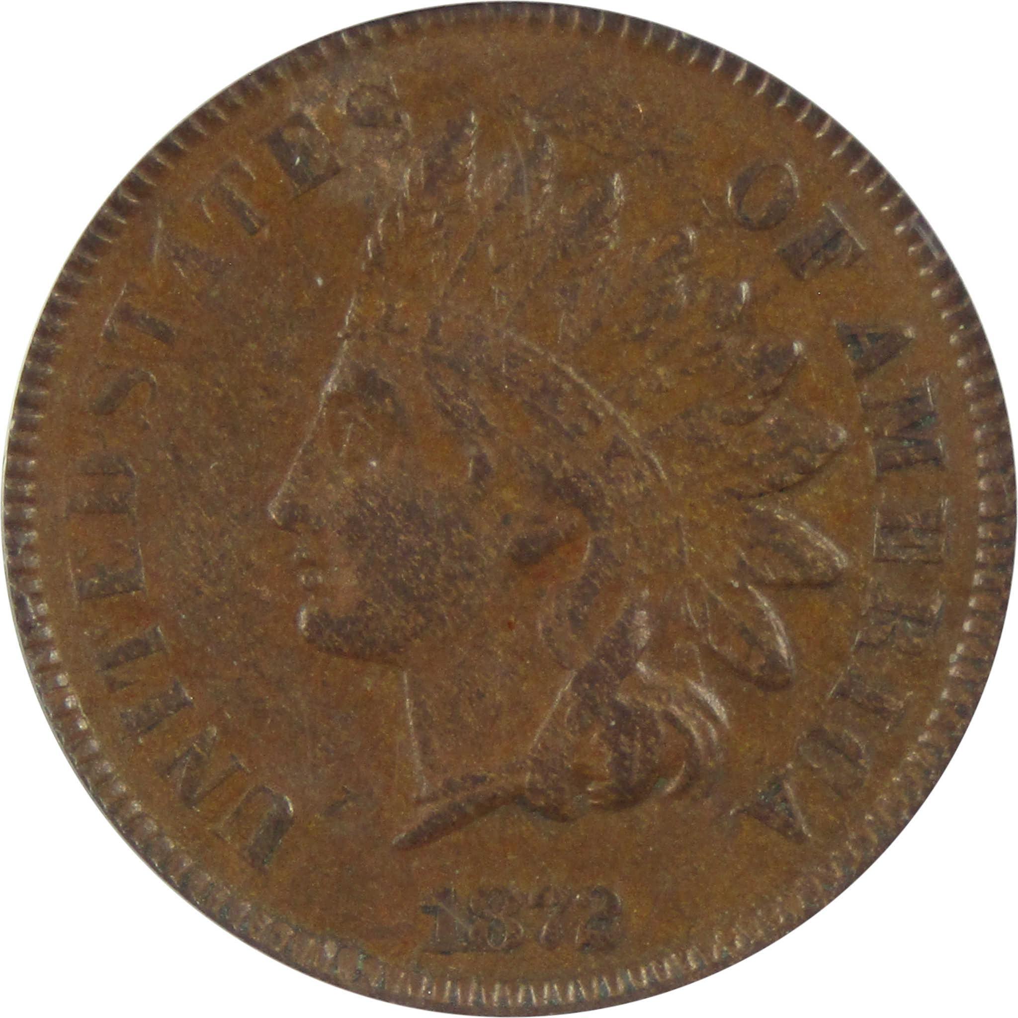 1872 Indian Head Cent XF 45 PCGS Penny 1c Coin SKU:I11735