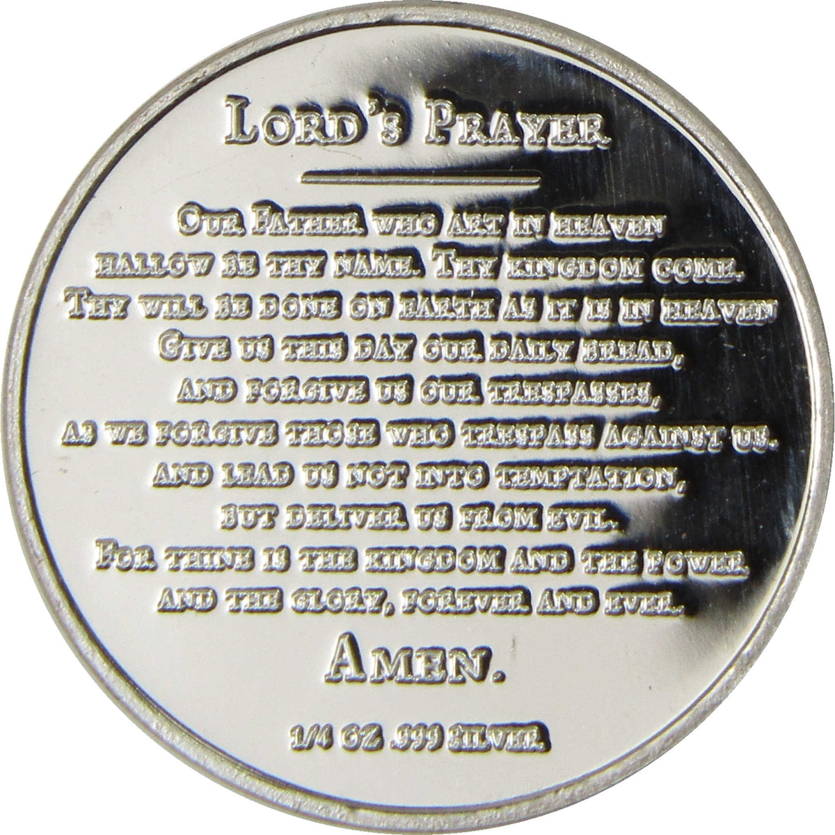 The Lord's Prayer 1/4 oz .999 Silver Round Collectible