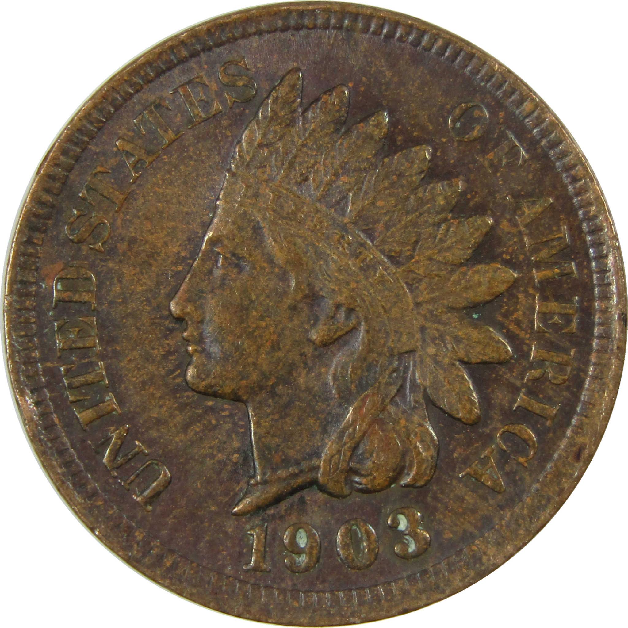 1903 Indian Head Cent XF EF Extremely Fine Penny 1c Coin SKU:I27051