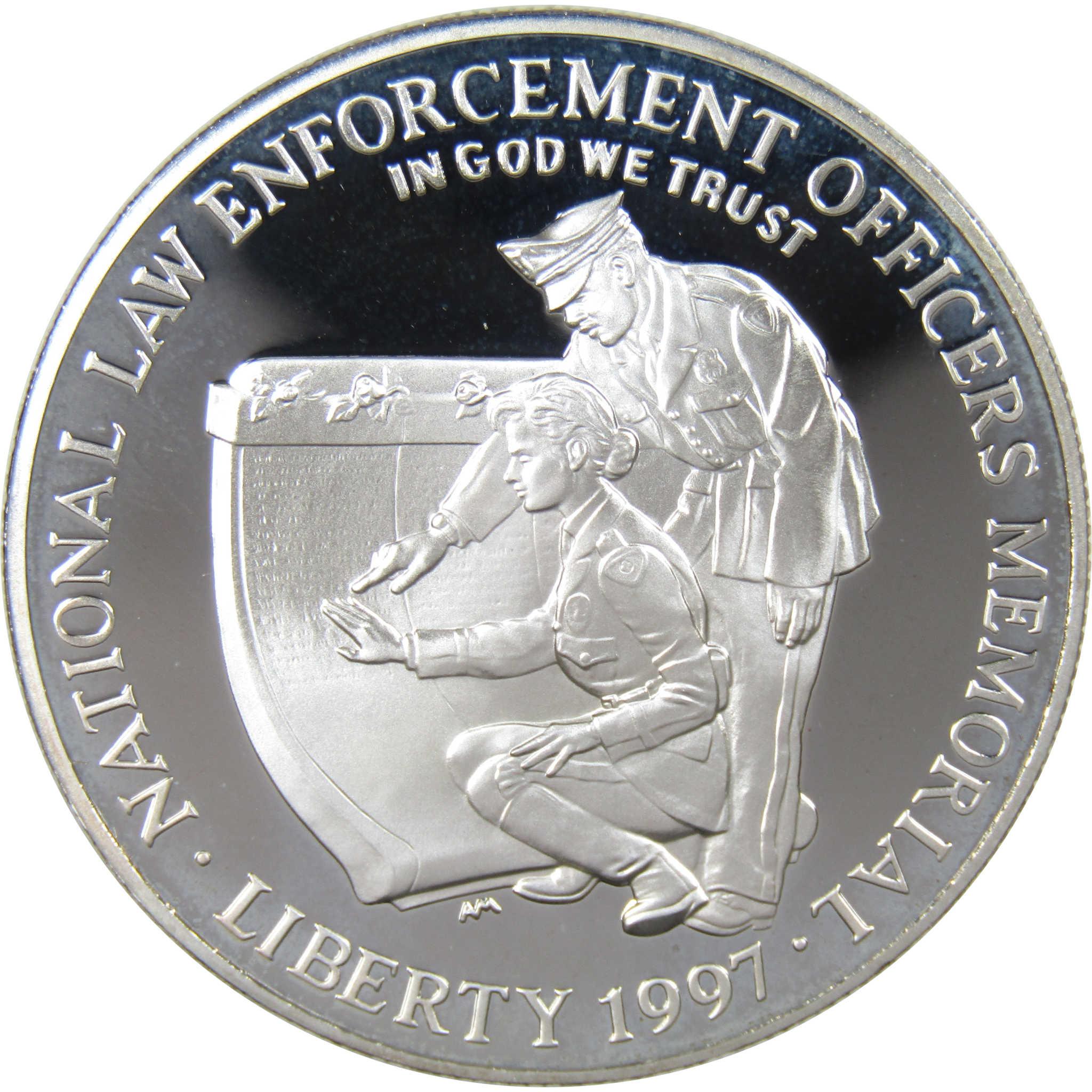 1997 P National Law Enforcement Commemorative Silver Dollar Proof