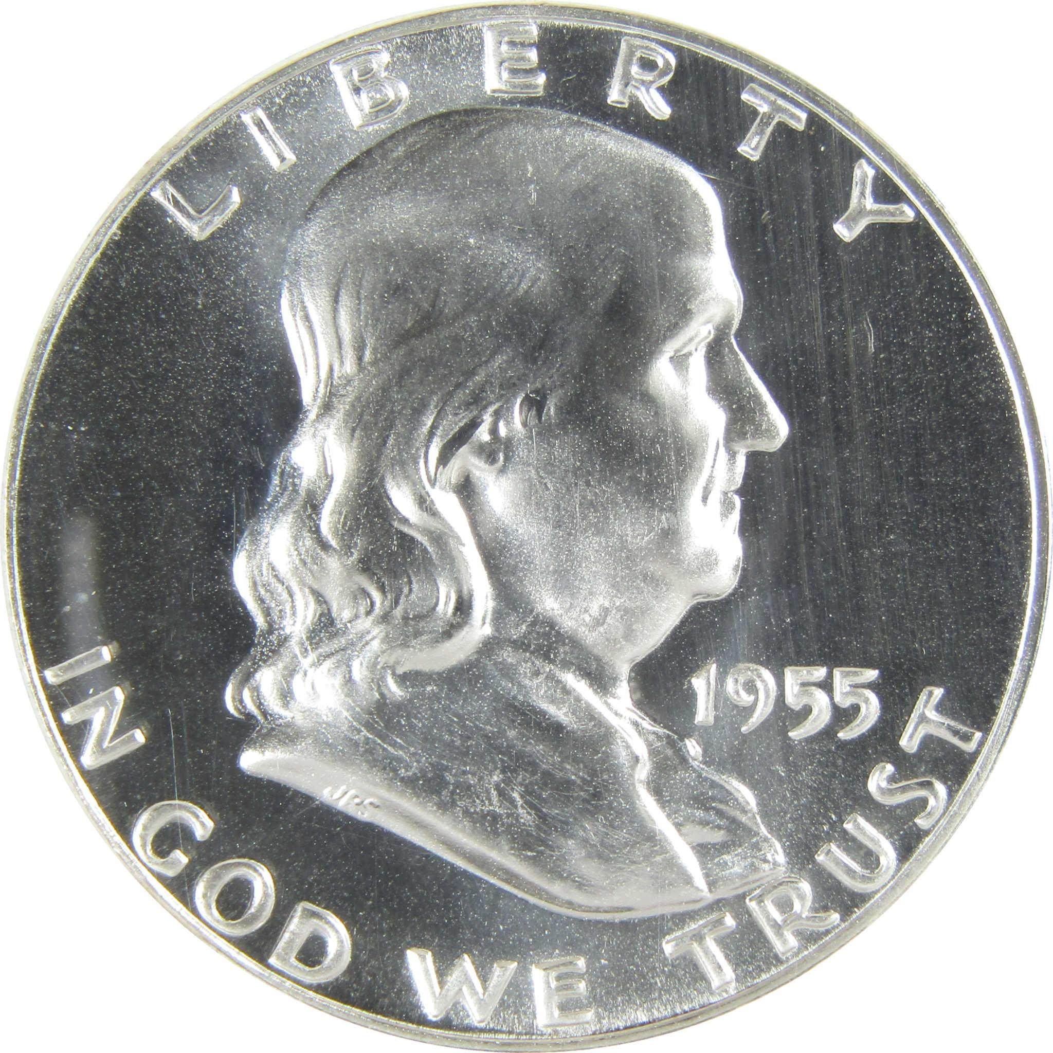 1955 Franklin Silver Half Dollar PF 68 NGC Proof 50c Coin SKU:I27397