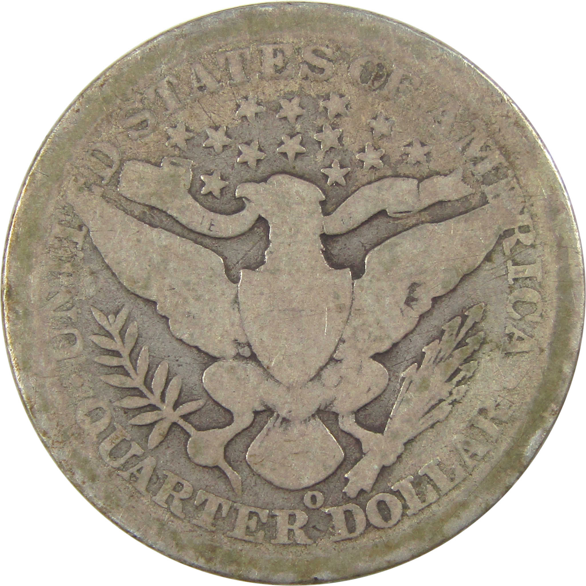 1896 O Barber Quarter AG About Good Silver 25c Coin SKU:I21882