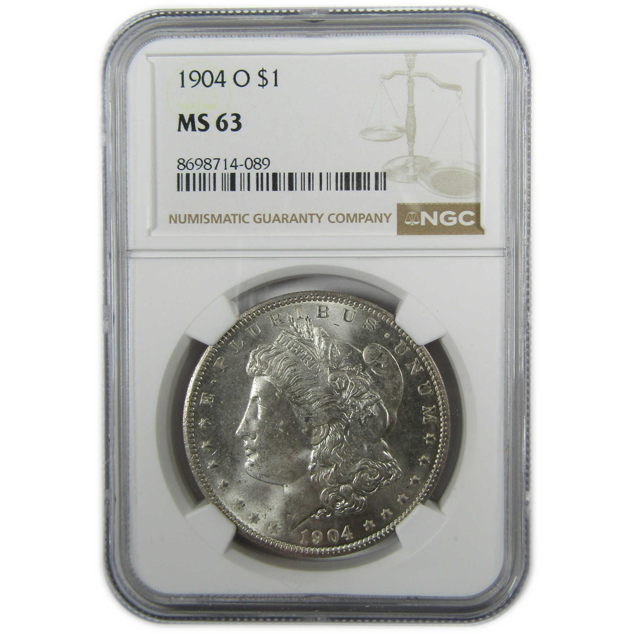 1904 O Morgan Silver Dollar MS 63 NGC Uncirculated $1 Coin SKU:I27887 - Morgan coin - Morgan silver dollar - Morgan silver dollar for sale - Profile Coins & Collectibles
