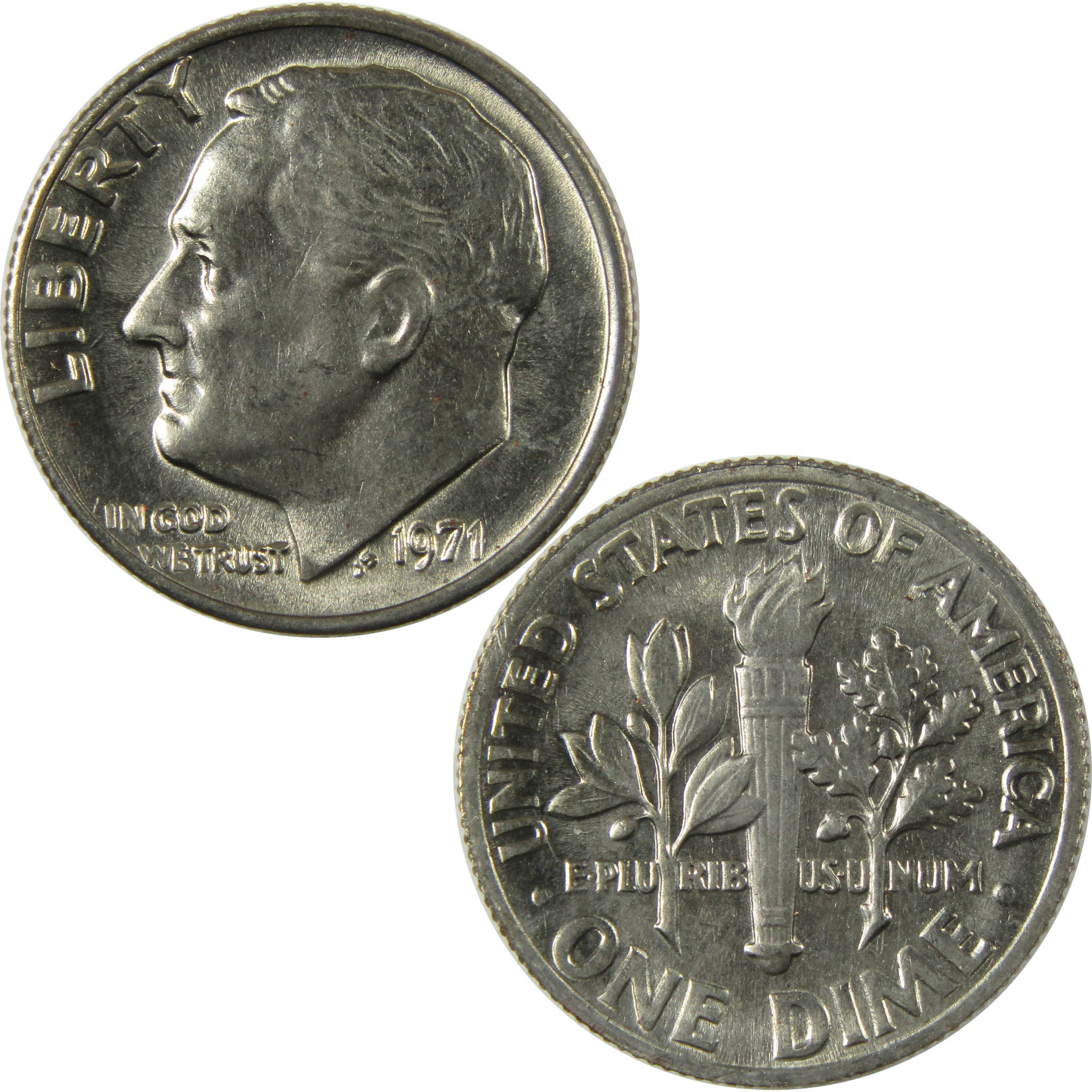 1971 Roosevelt Clad Dime Uncirculated Mint State 10c Coin Collectible