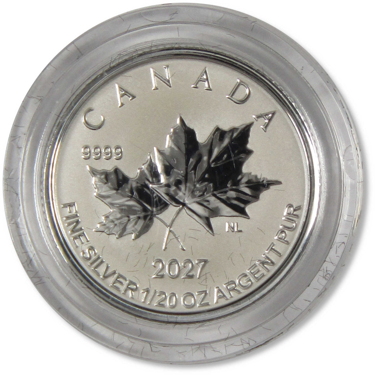 2027 Canada Silver Maple Leaf Fractional Set Autumn Leaves Rev Proof