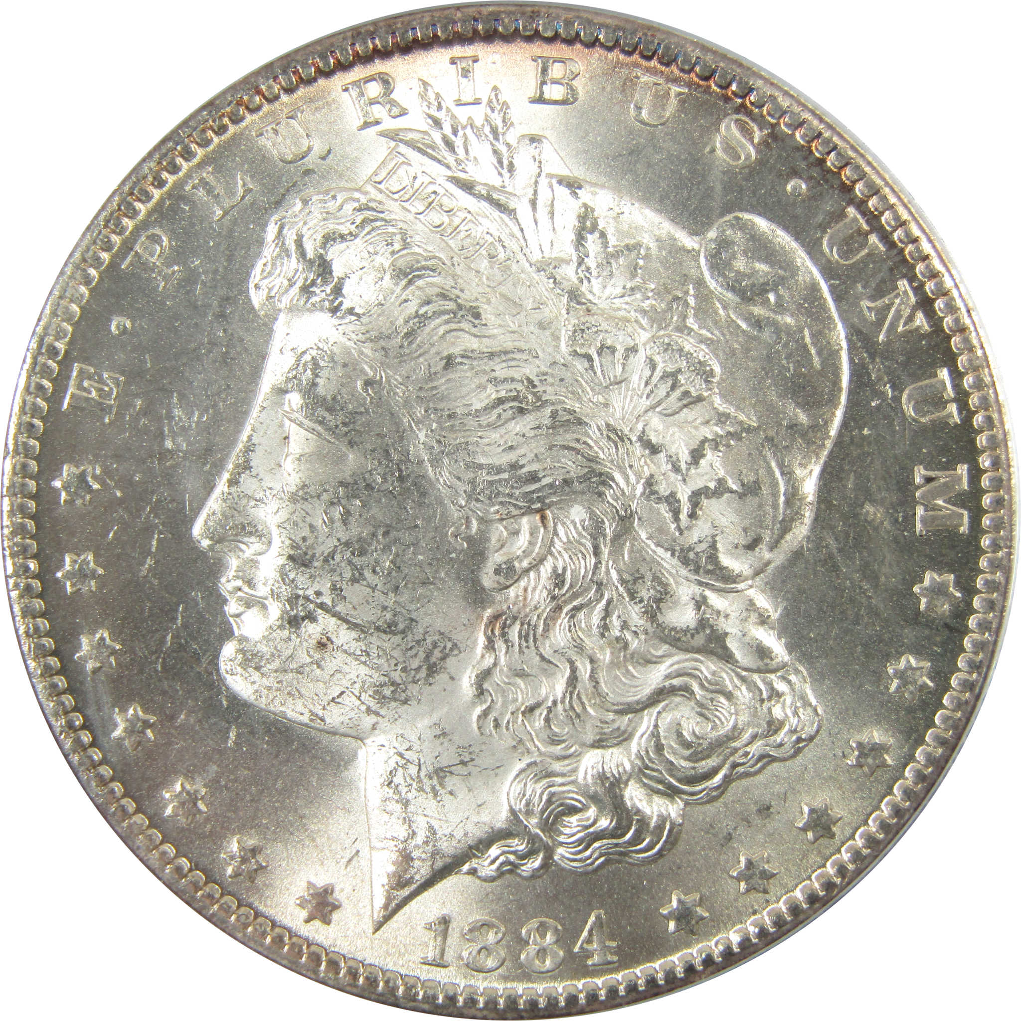 1884 CC Morgan Silver Dollar MS 62 PCGS McClaren SKU:CP1044