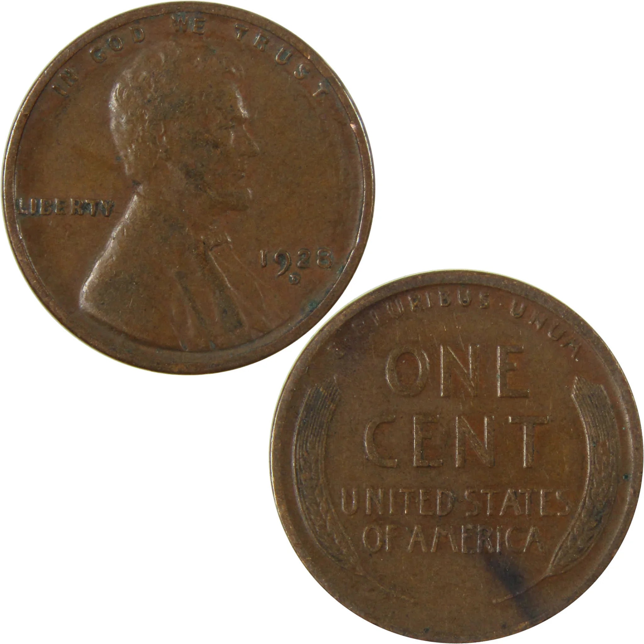 1928 D Lincoln Wheat Cent VF Very Fine Penny 1c Coin SKU:I27626
