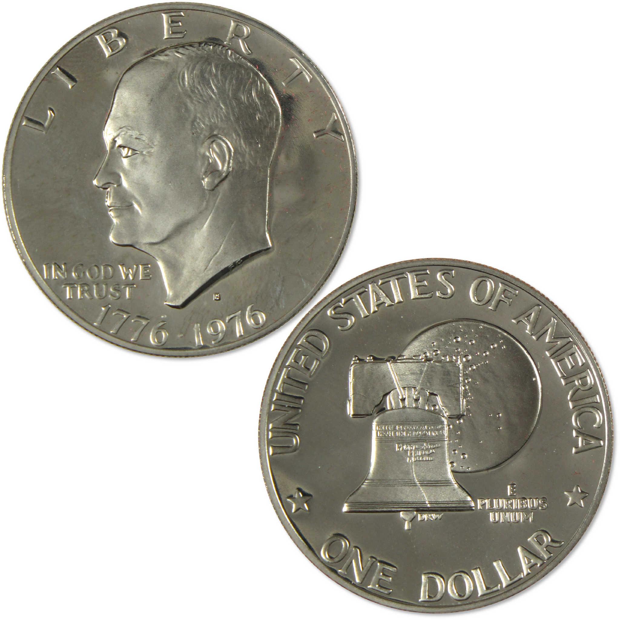 1976 S Type 2 Eisenhower Bicentennial Clad Dollar IKE Proof $1 Coin