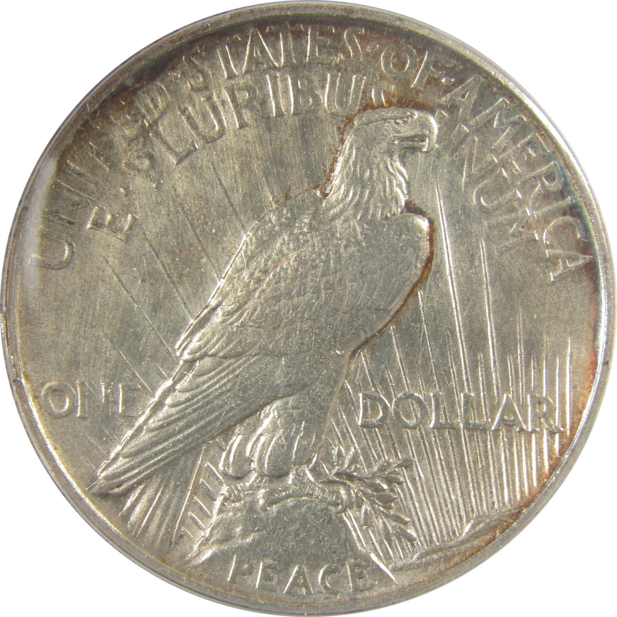 1921 High Relief Peace Dollar AU 55 Details ANACS Silver SKU:I21391