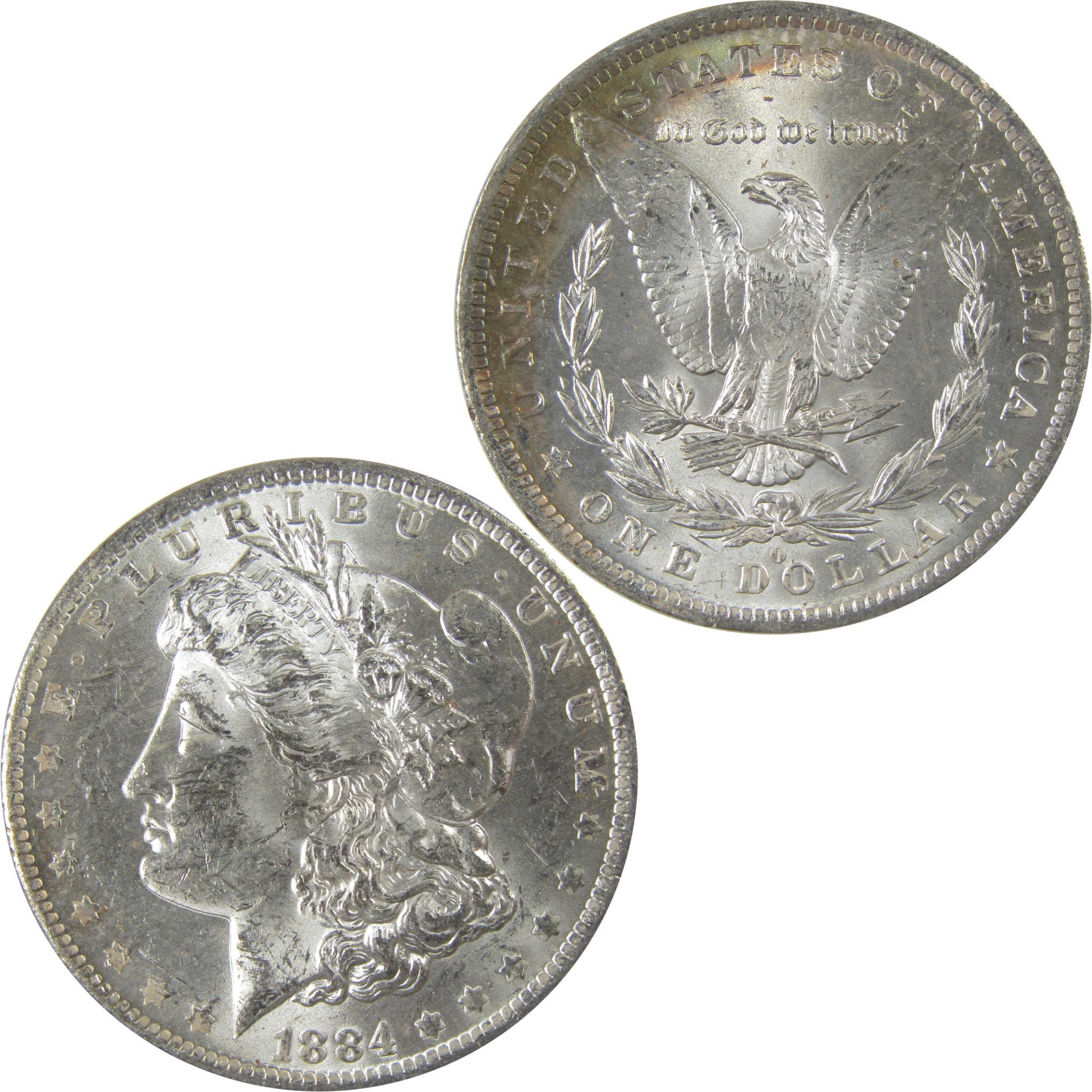 1884 O Morgan Silver Dollar BU Choice Uncirculated Toned SKU:I24174