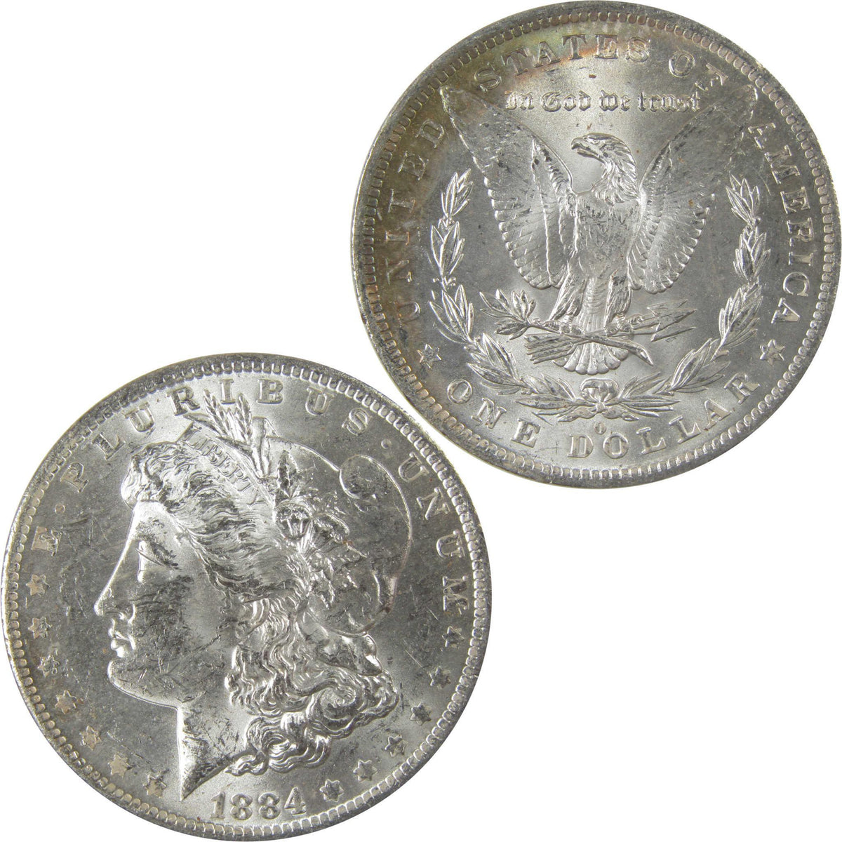 1884 O Morgan Silver Dollar BU Choice Uncirculated Toned SKU:I24174