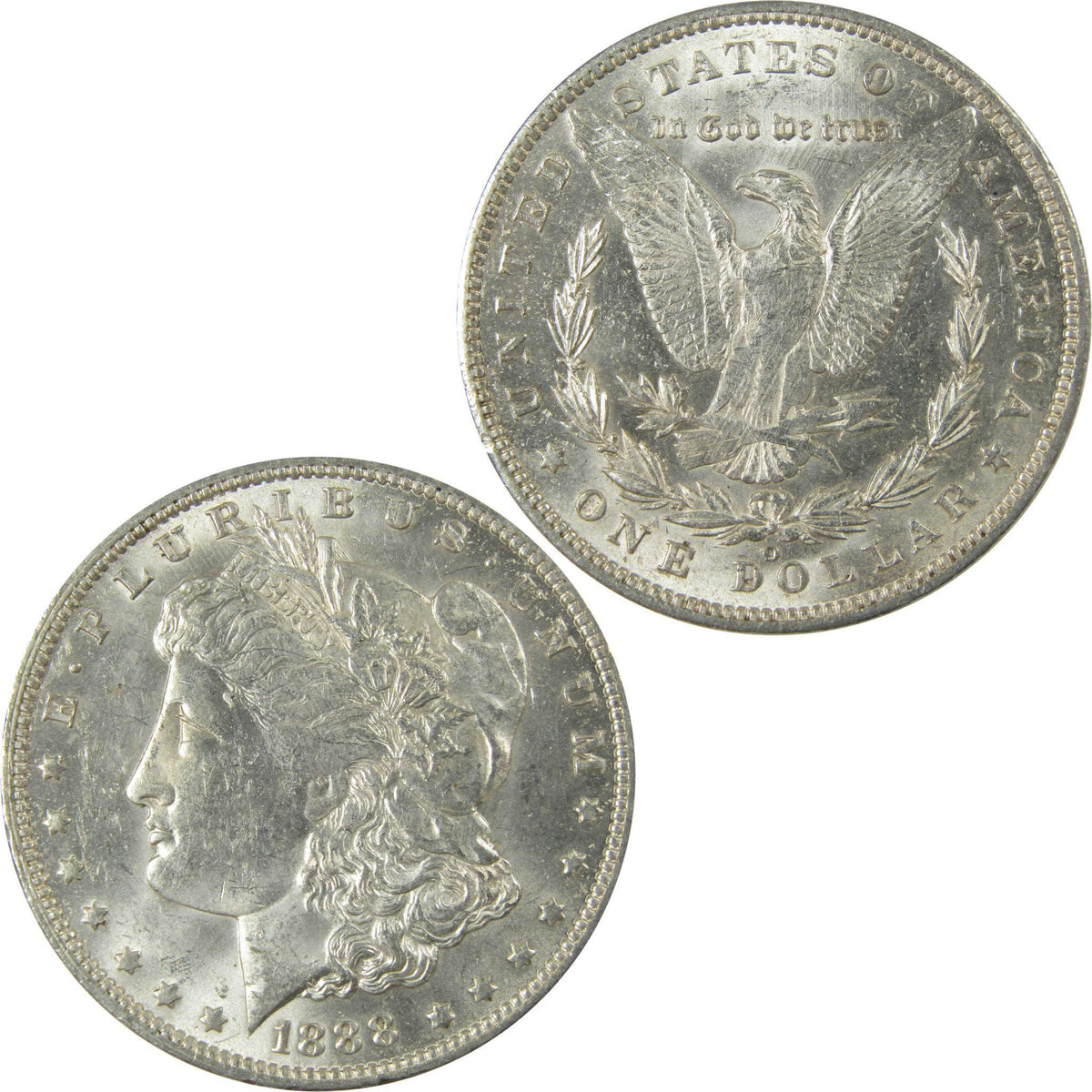 1888 O Morgan Silver Dollar Uncirculated Mint State $1 Coin SKU:I25891 - Morgan coin - Morgan silver dollar - Morgan silver dollar for sale - Profile Coins & Collectibles