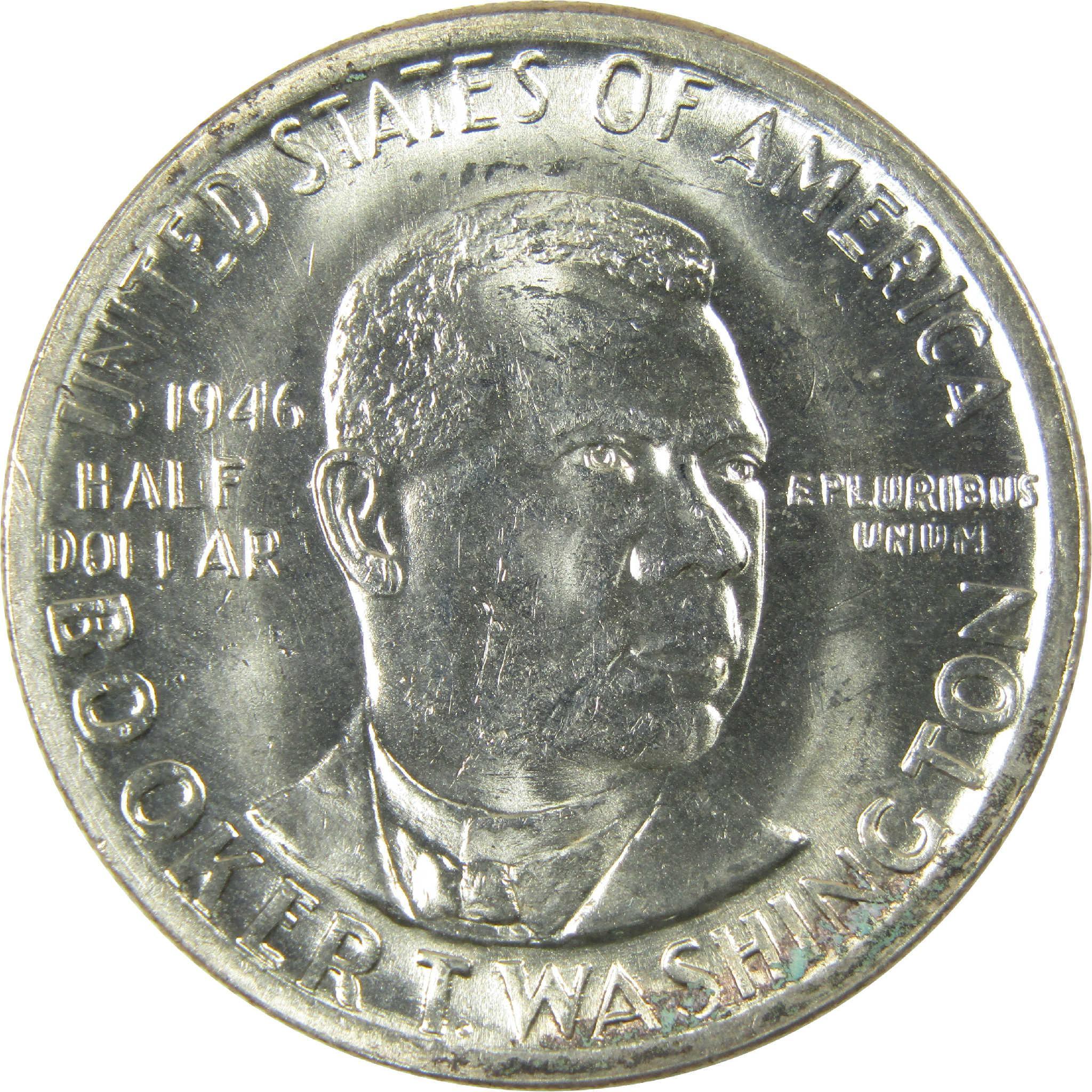 1946 PDS Booker T Washington 50C 3 Coin All Mint Set Uncirculated