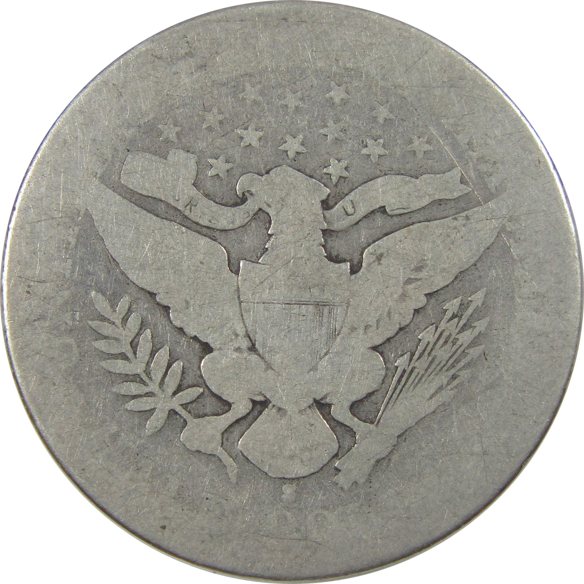 1897 S Barber Silver Half Dollar G Good 50c Coin SKU:I24072