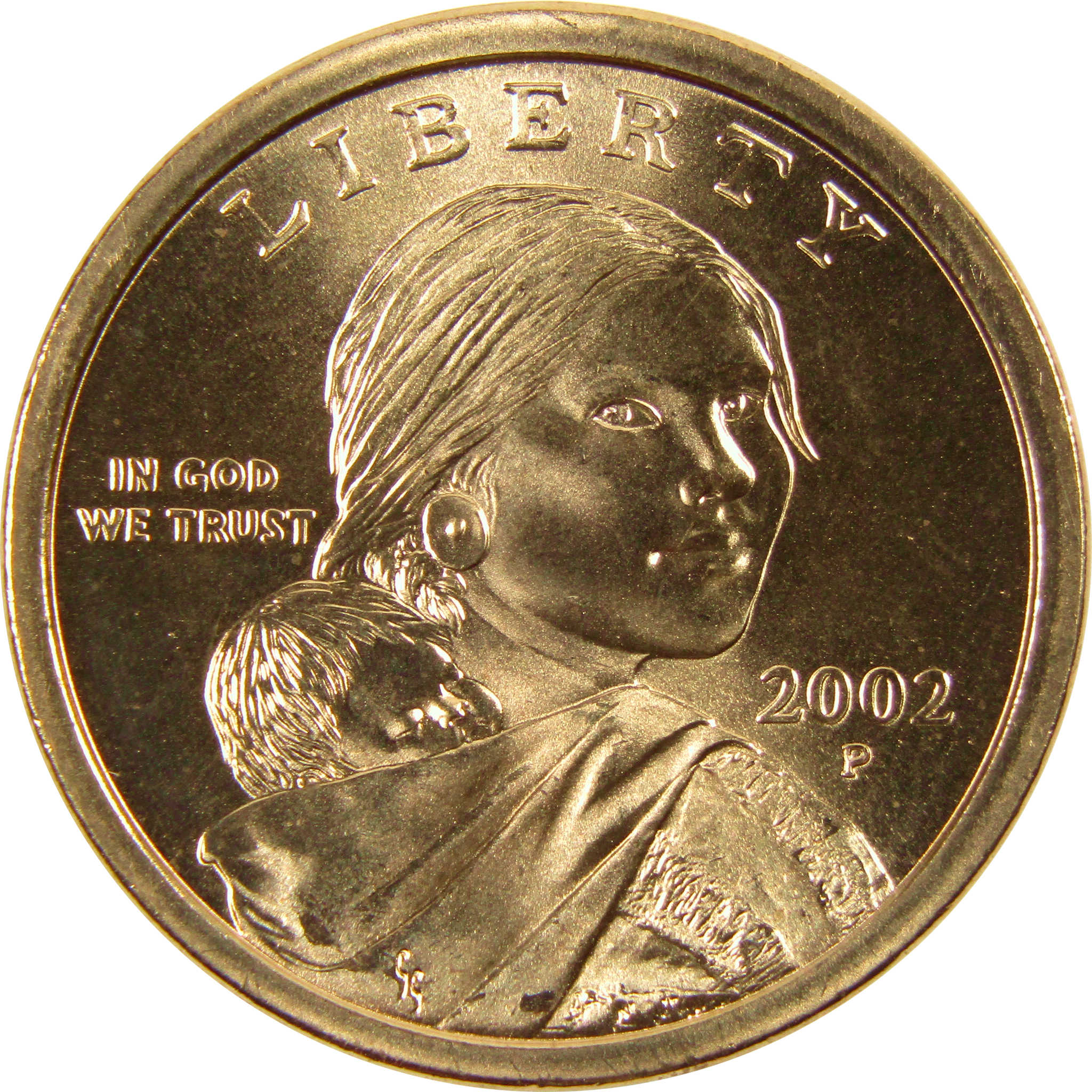 2002 P Sacagawea Native American Dollar BU Uncirculated $1 Coin