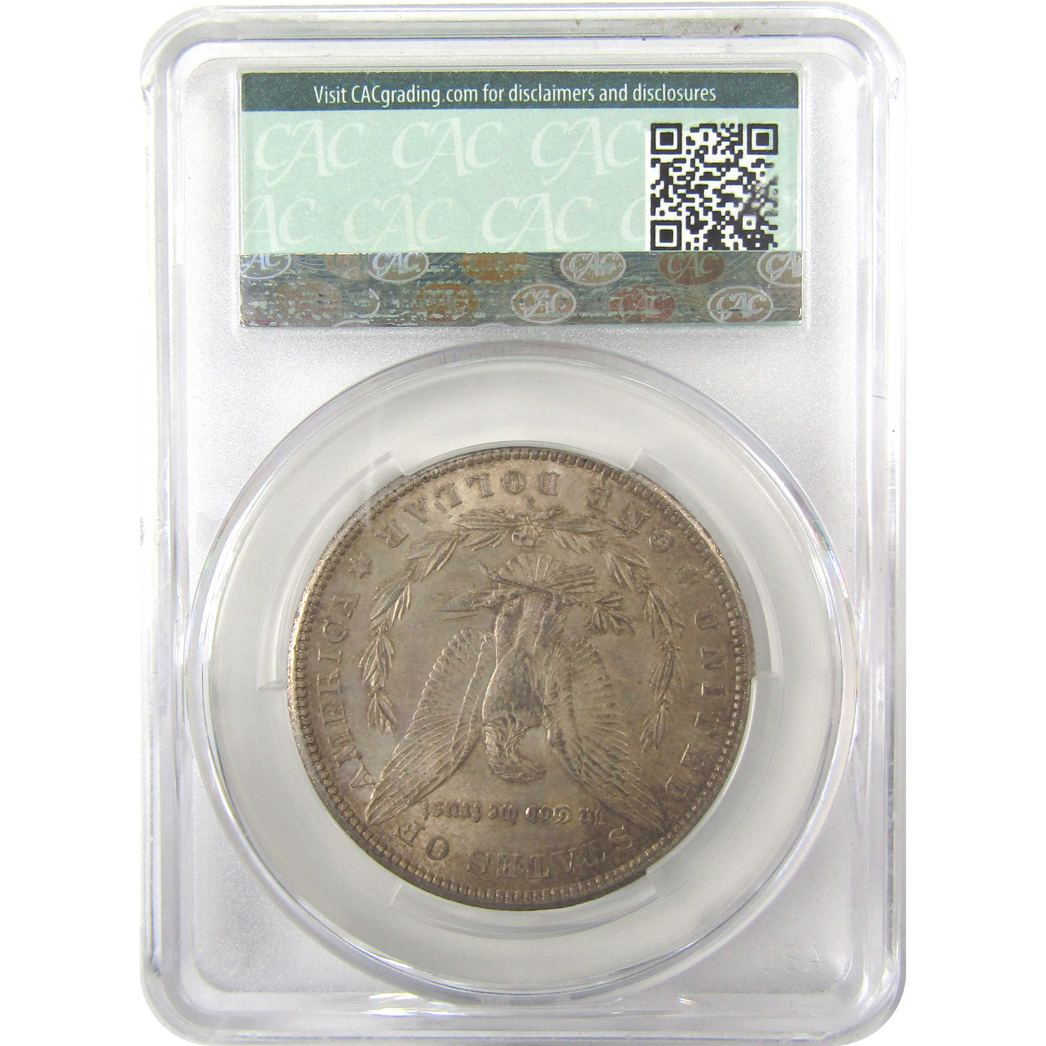 1901 S Morgan Silver Dollar AU 58 CAC $1 Coin Collectible SKU:I24409