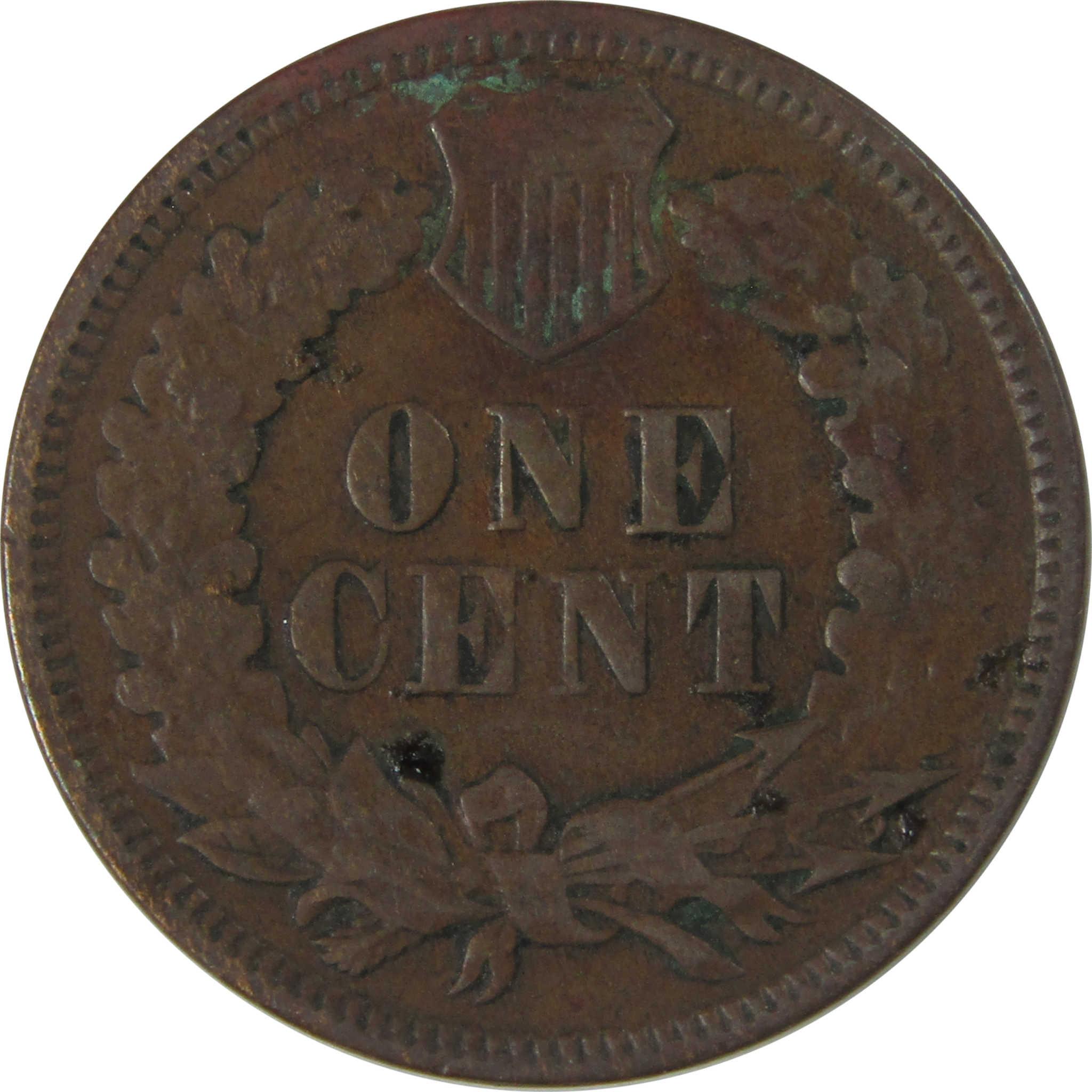 1872 Indian Head Cent VF Very Fine Details Penny 1c Coin SKU:I22739