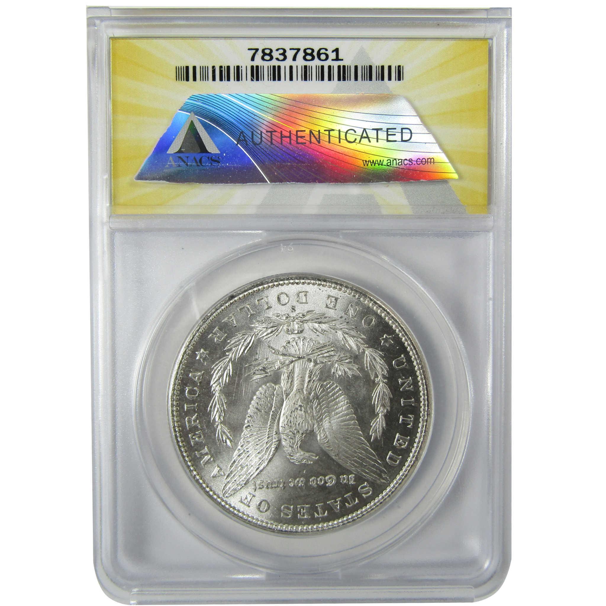 1879 S Rev 79 Morgan Silver Dollar MS 61 ANACS Uncirculated SKU:CP604 - Morgan coin - Morgan silver dollar - Morgan silver dollar for sale - Profile Coins & Collectibles