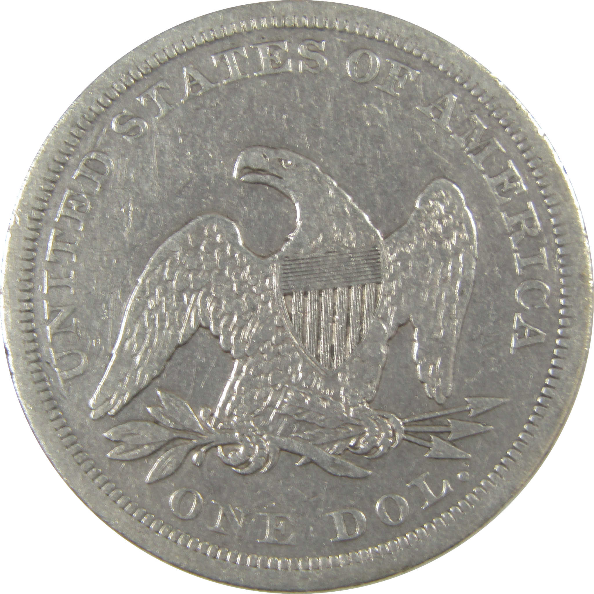 1843 Seated Liberty Dollar VF Very Fine Details Silver SKU:CPC0962