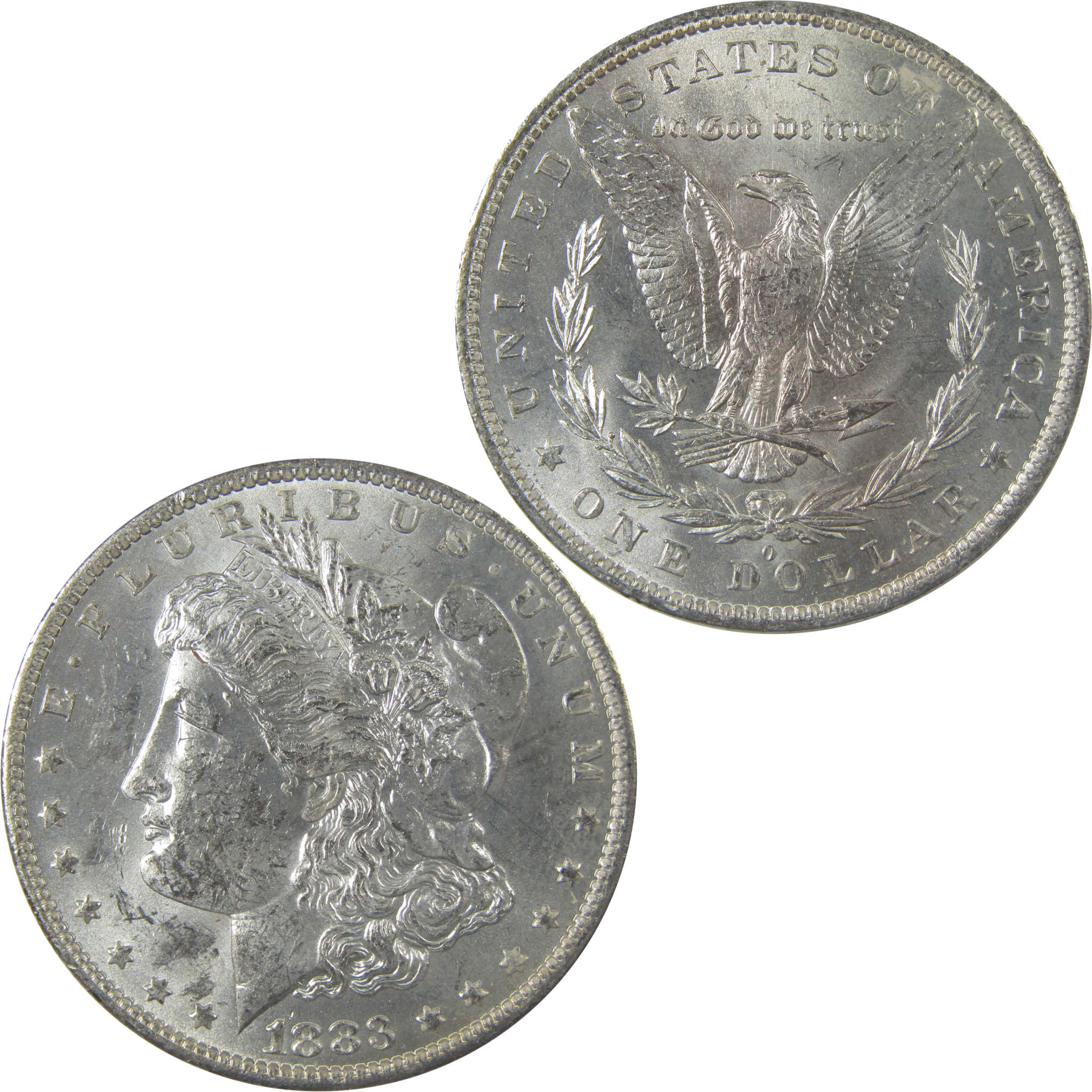 1883 O Morgan Silver Dollar Uncirculated Mint State Toned SKU:I24834