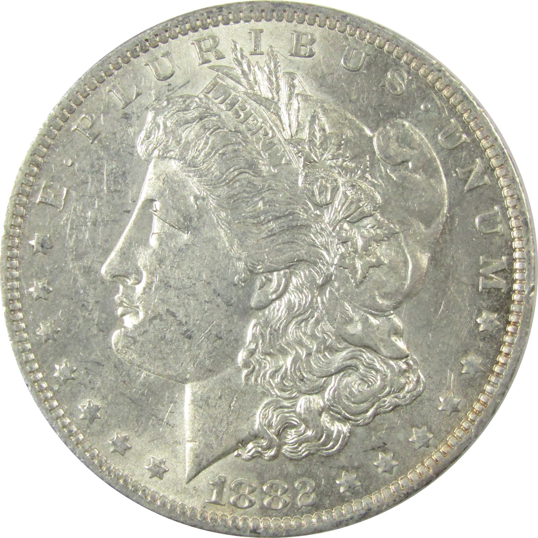 1882 O/O VAM-7 Repunched MM Top 100 Morgan Silver Dollar AU SKU:I25340 - Morgan coin - Morgan silver dollar - Morgan silver dollar for sale - Profile Coins & Collectibles