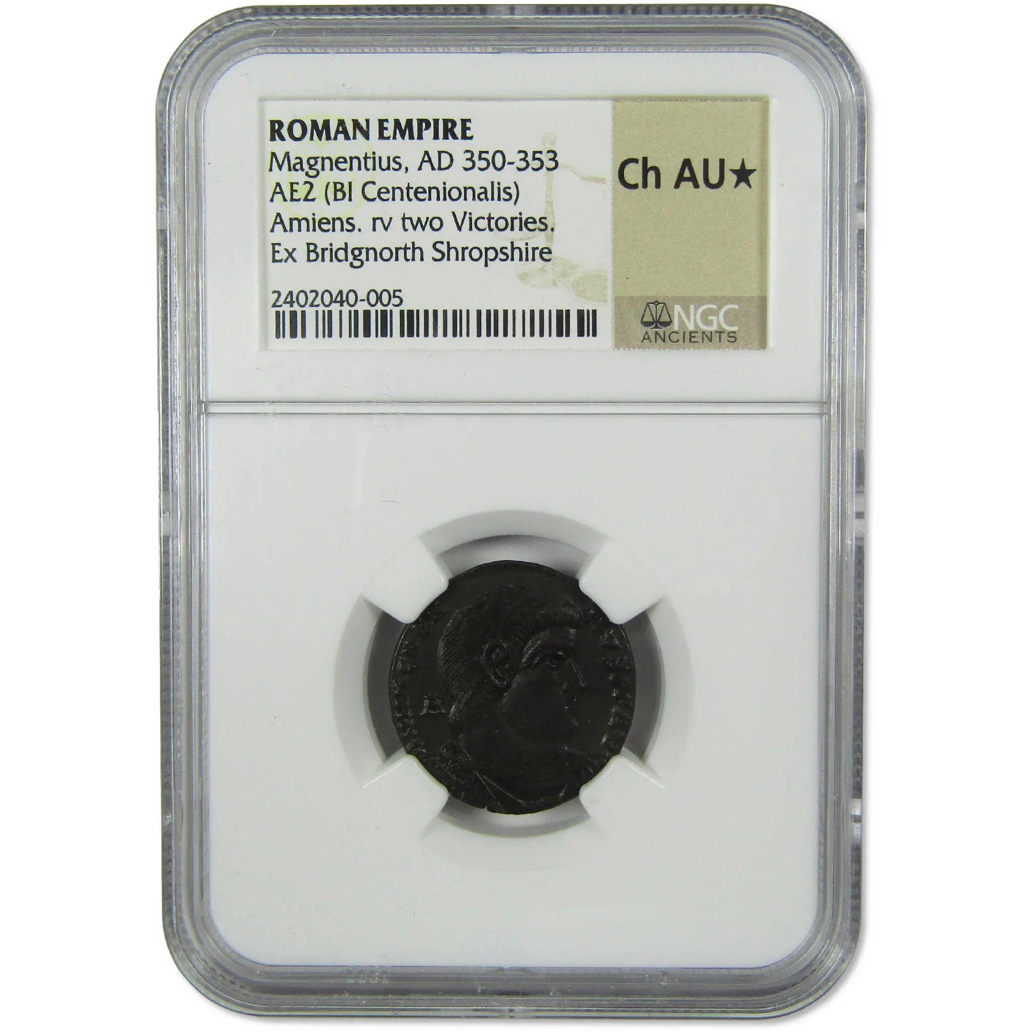 350-353 AD Magnentius Centenionalis CH AU* NGC Bridgnorth Shropshire