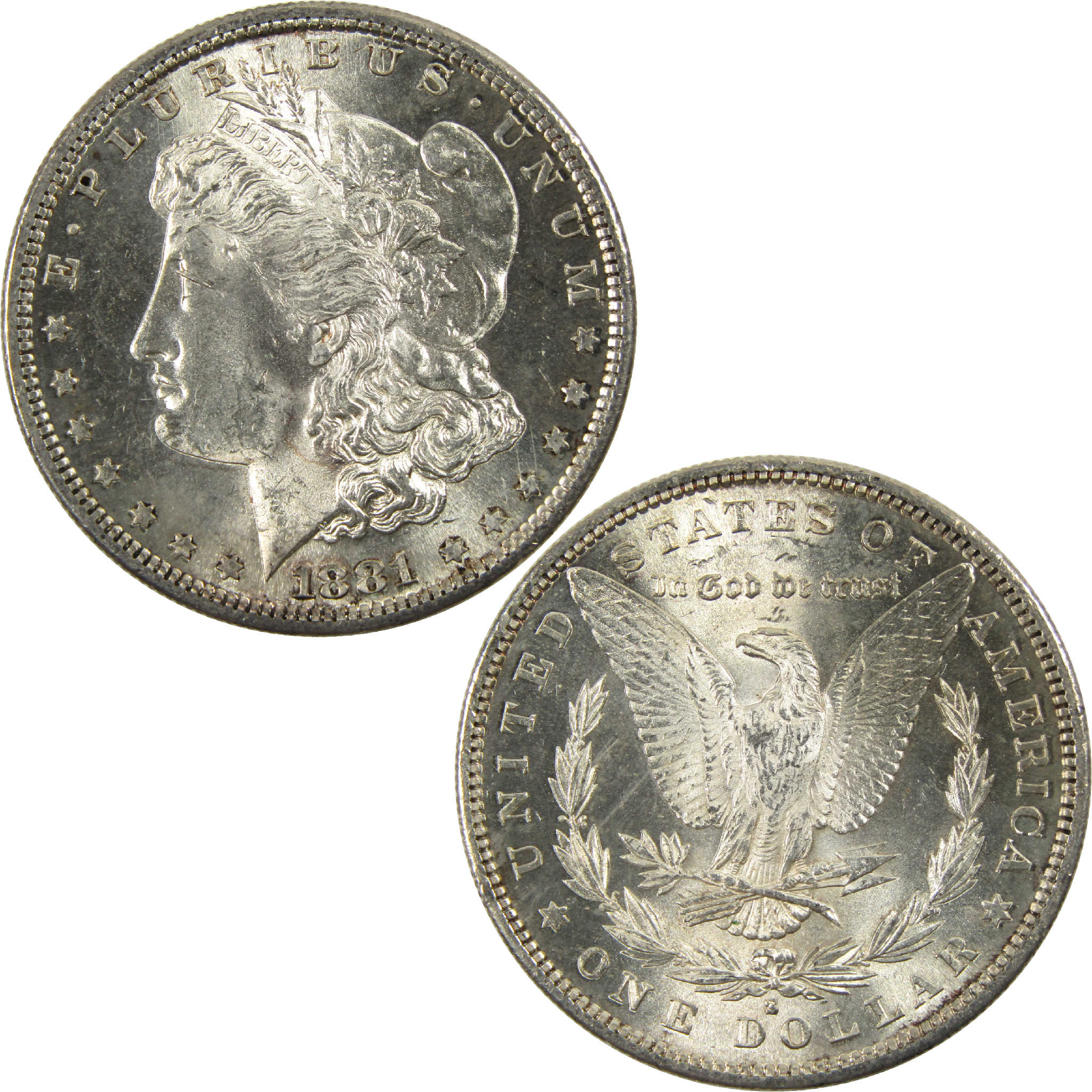 1881 S Morgan Dollar CH AU Choice About Uncirculated Silver $1 Coin - Morgan coin - Morgan silver dollar - Morgan silver dollar for sale - Profile Coins & Collectibles